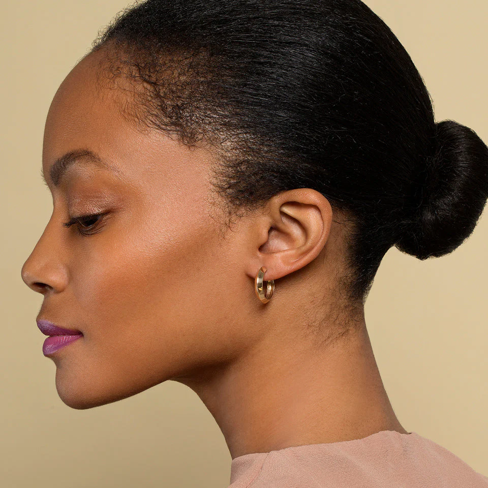 Accordion Hoop Earrings - Image 3