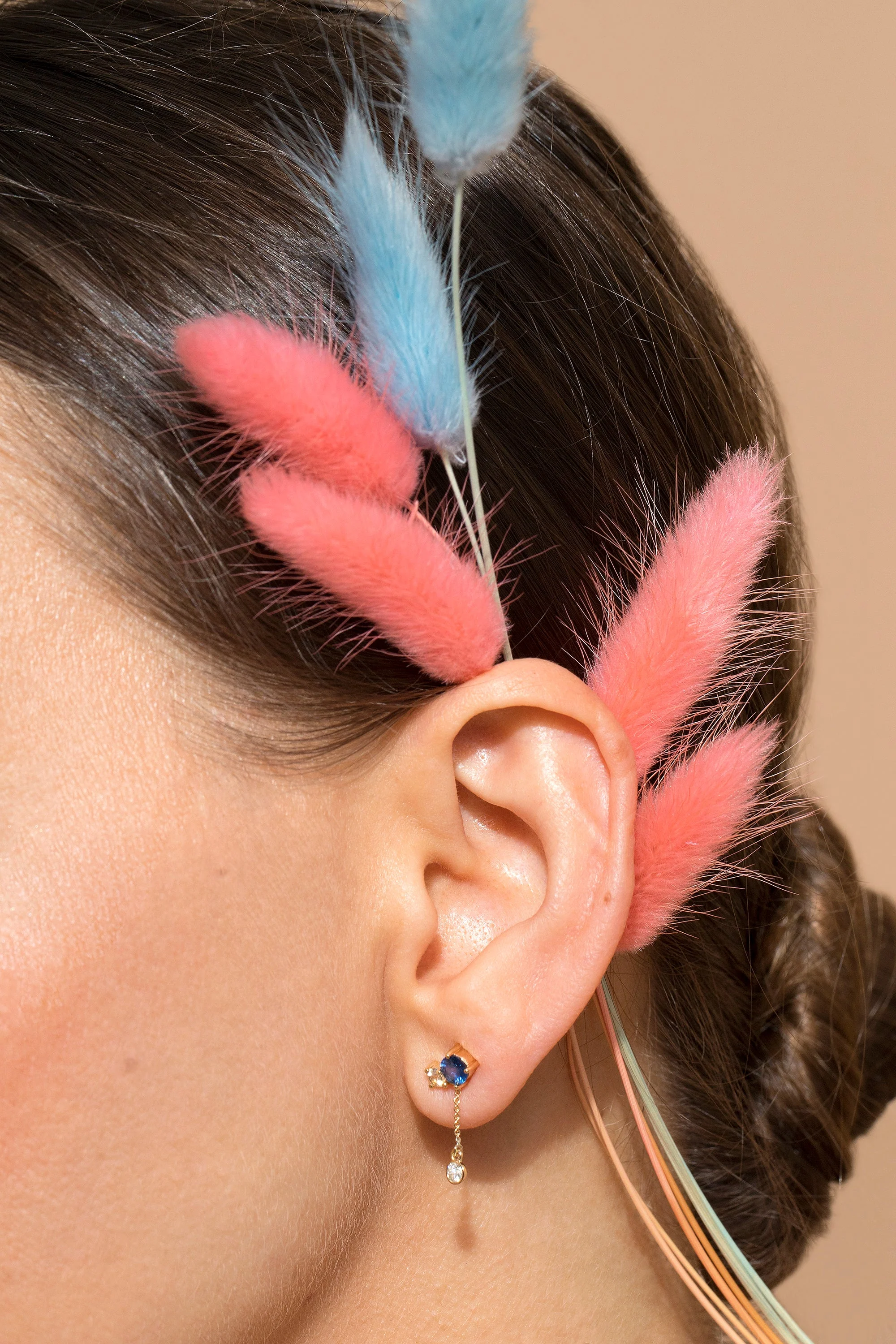 Aster Earrings - Sapphire - Image 4