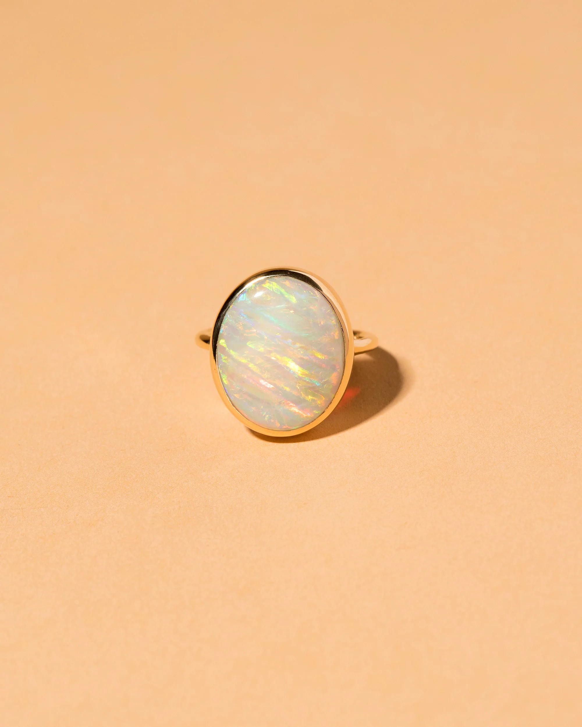 Australian Black Opal Ring
