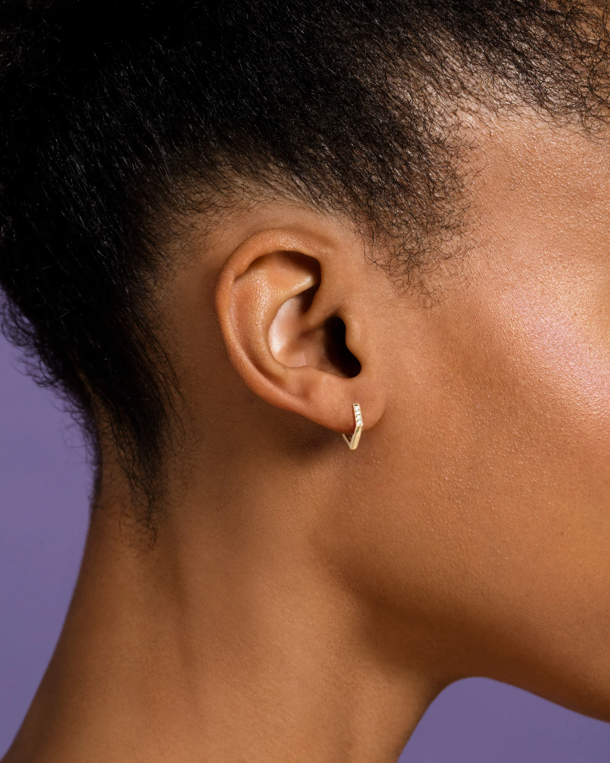 Balloon Flower Bud Hoop Earrings - Image 2