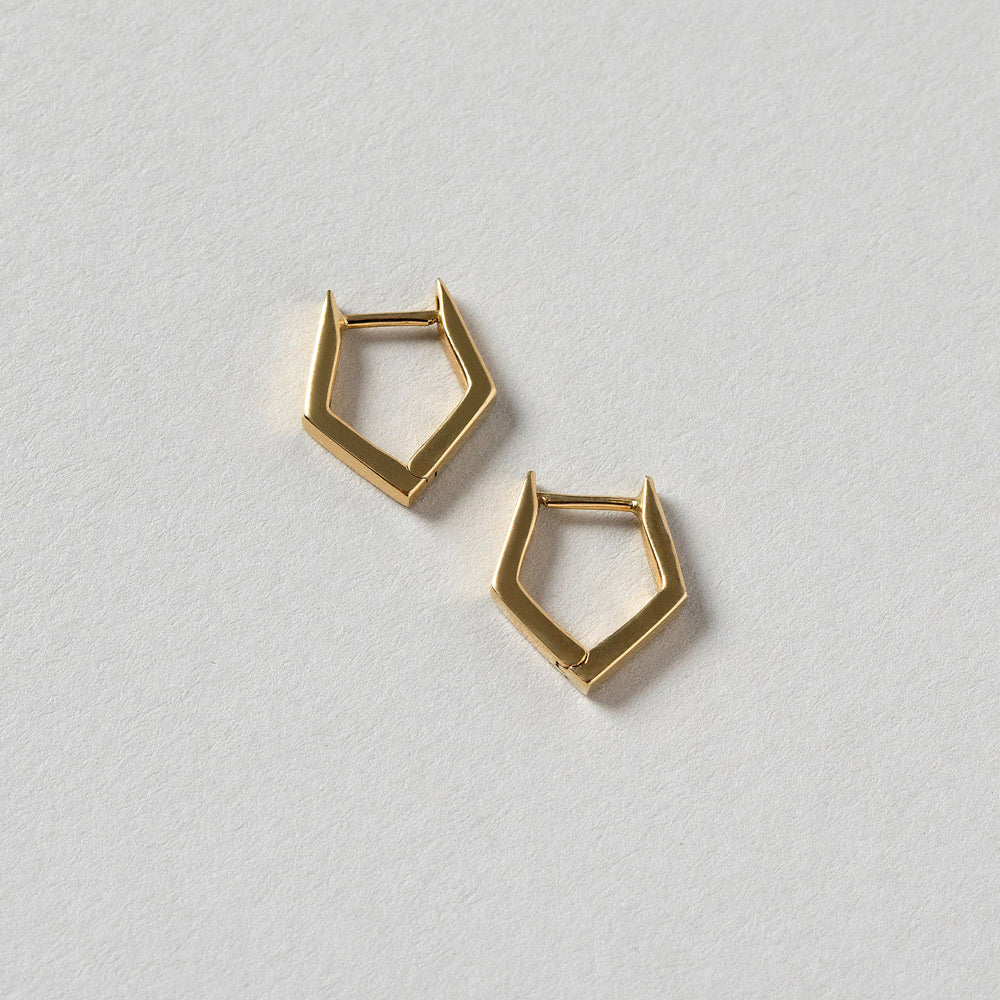Balloon Flower Bud Hoop Earrings - Image 3