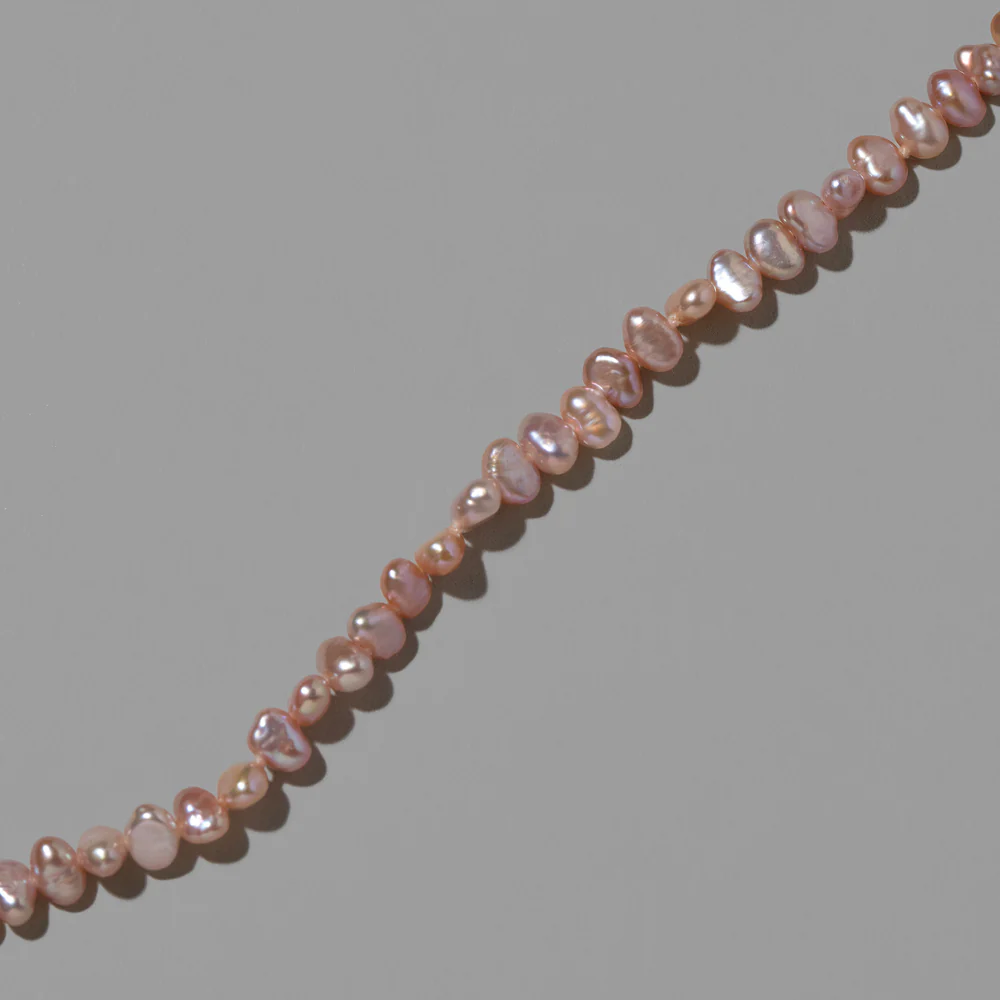 Pink Baroque Pearl Necklace - Image 3