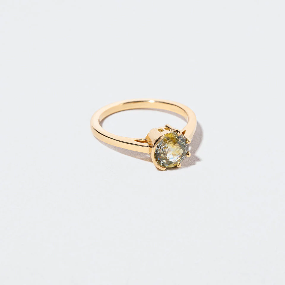 Sun & Moon Ring - Bicolor Sapphire - Image 4