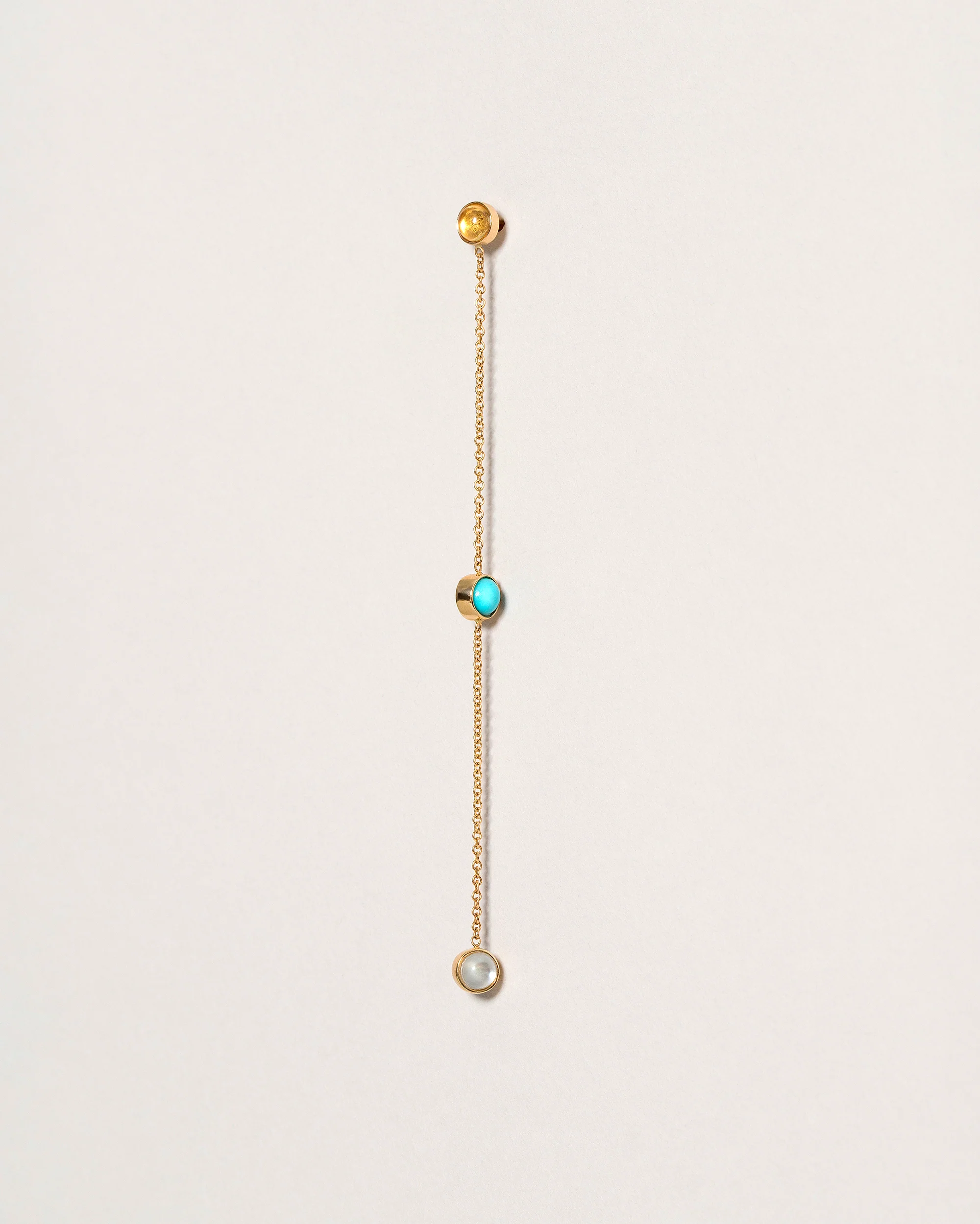 Birthstone Earring Single - Two-Drop