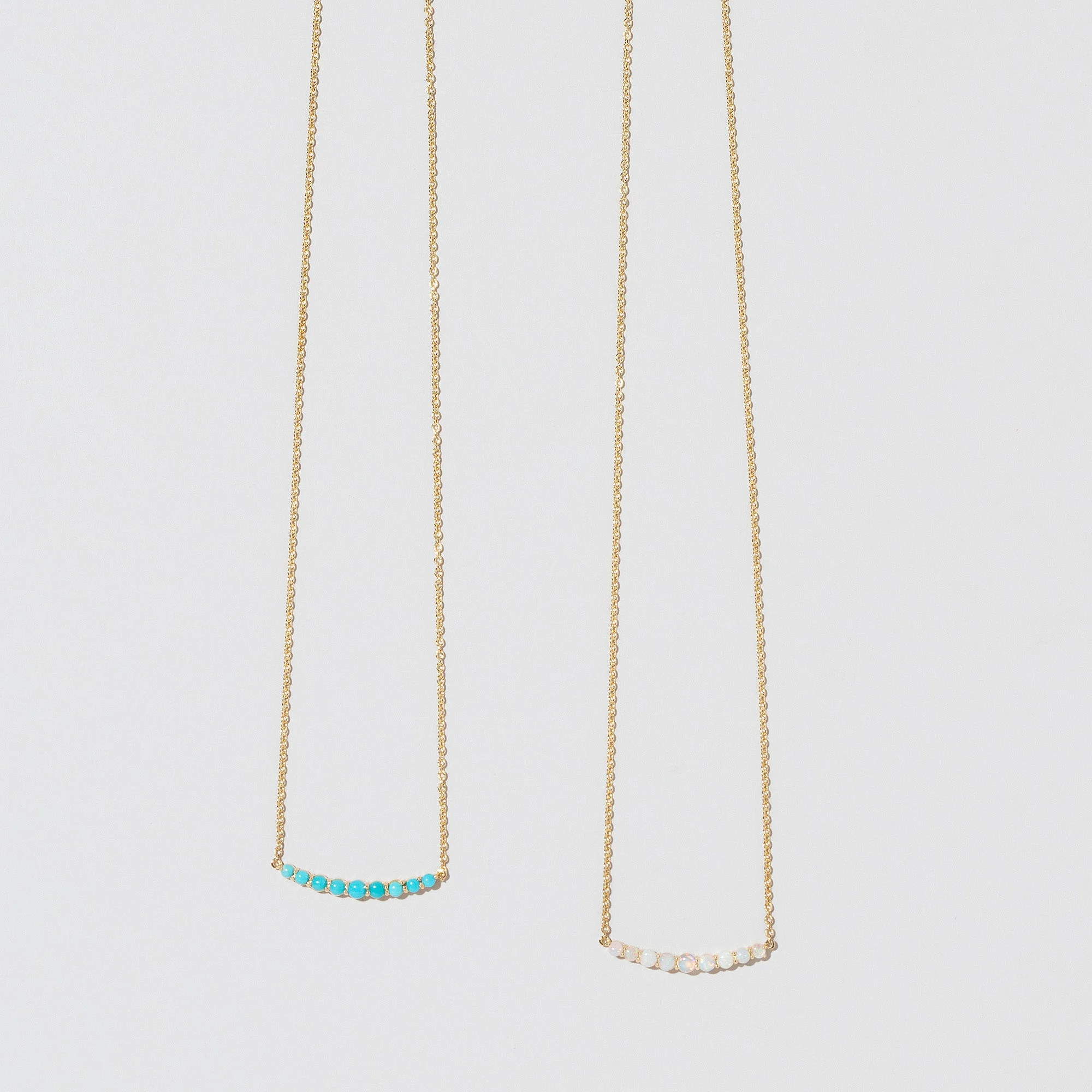 Crescent Necklace - Turquoise - Image 4