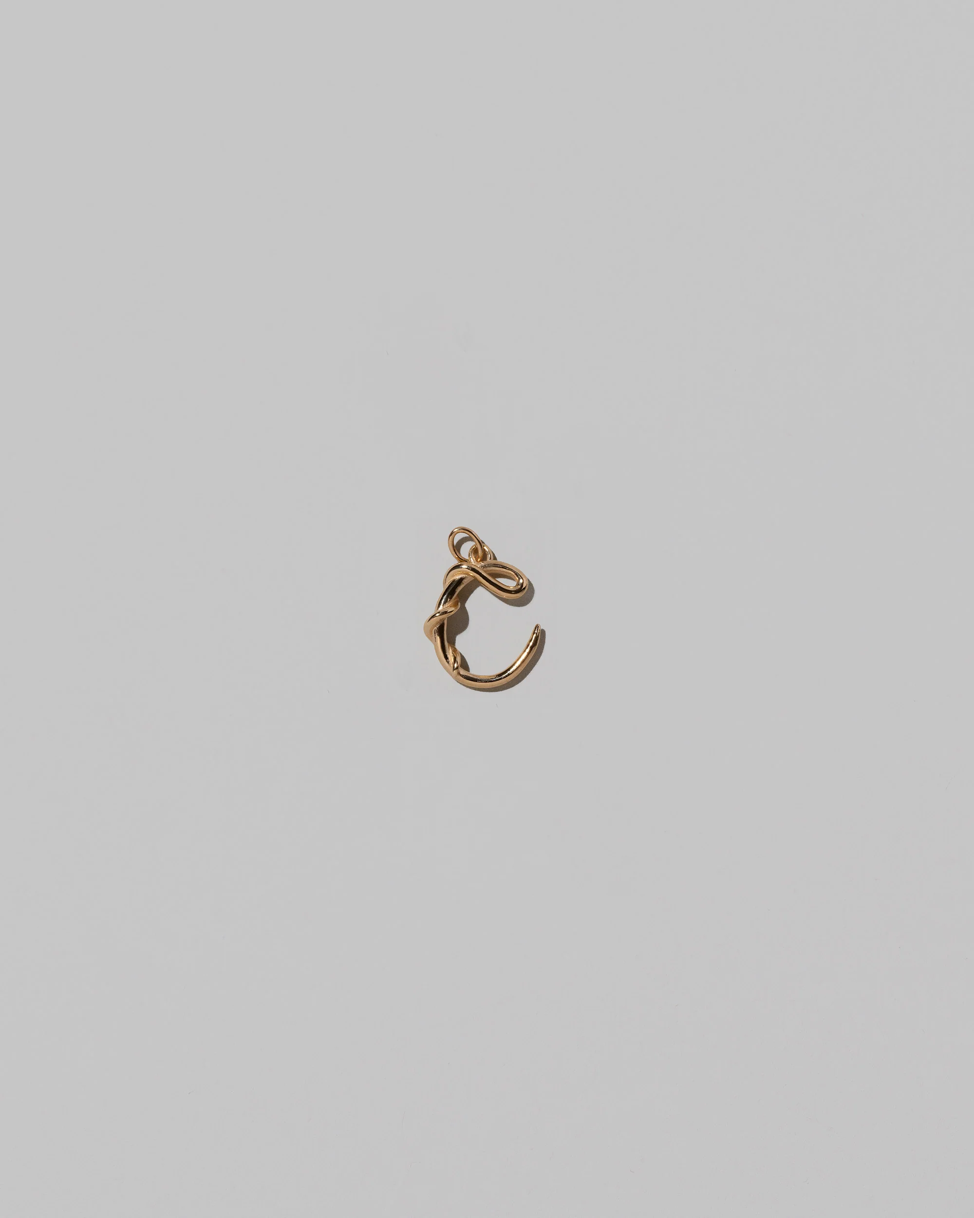 Mini Solid Gold Letter Charm