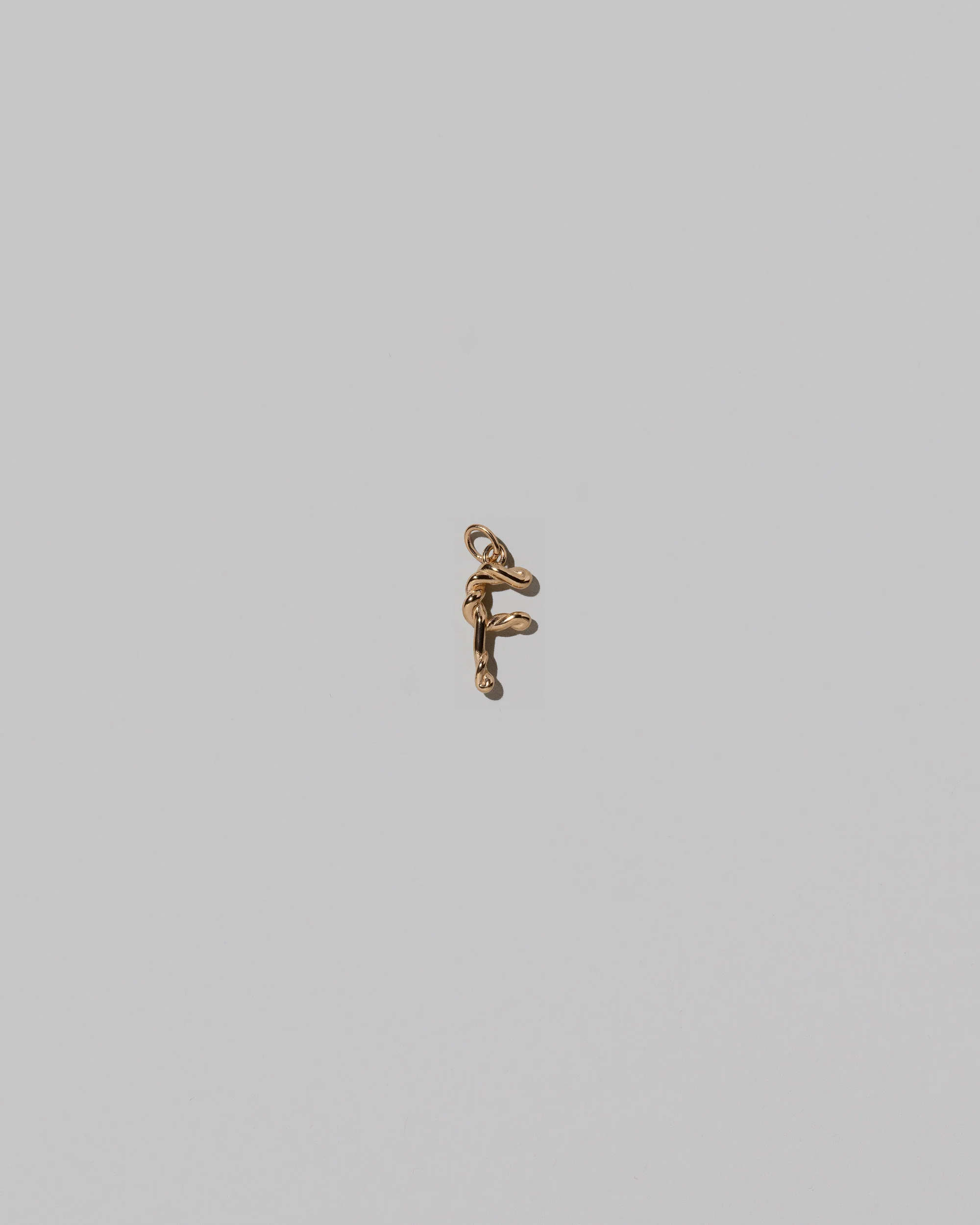 Mini Solid Gold Letter Charm - Image 12
