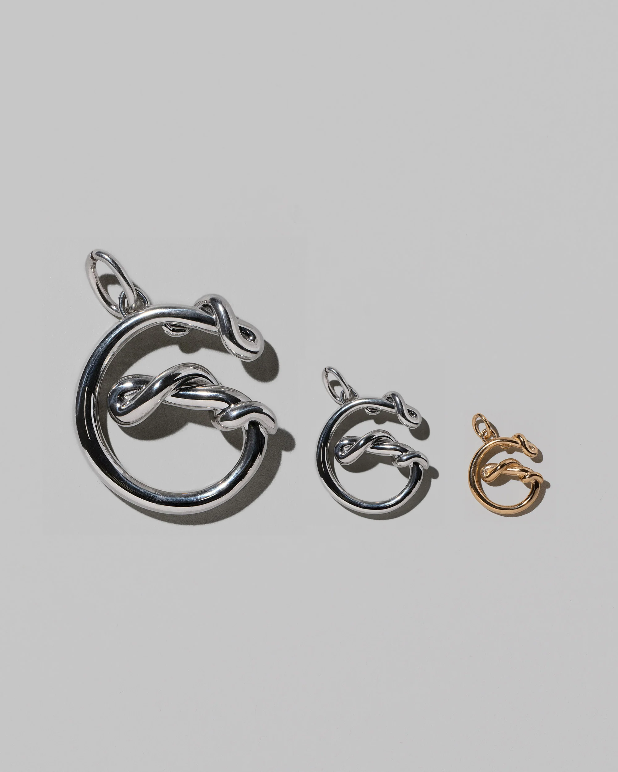 Mini Solid Gold Letter Charm - Image 15