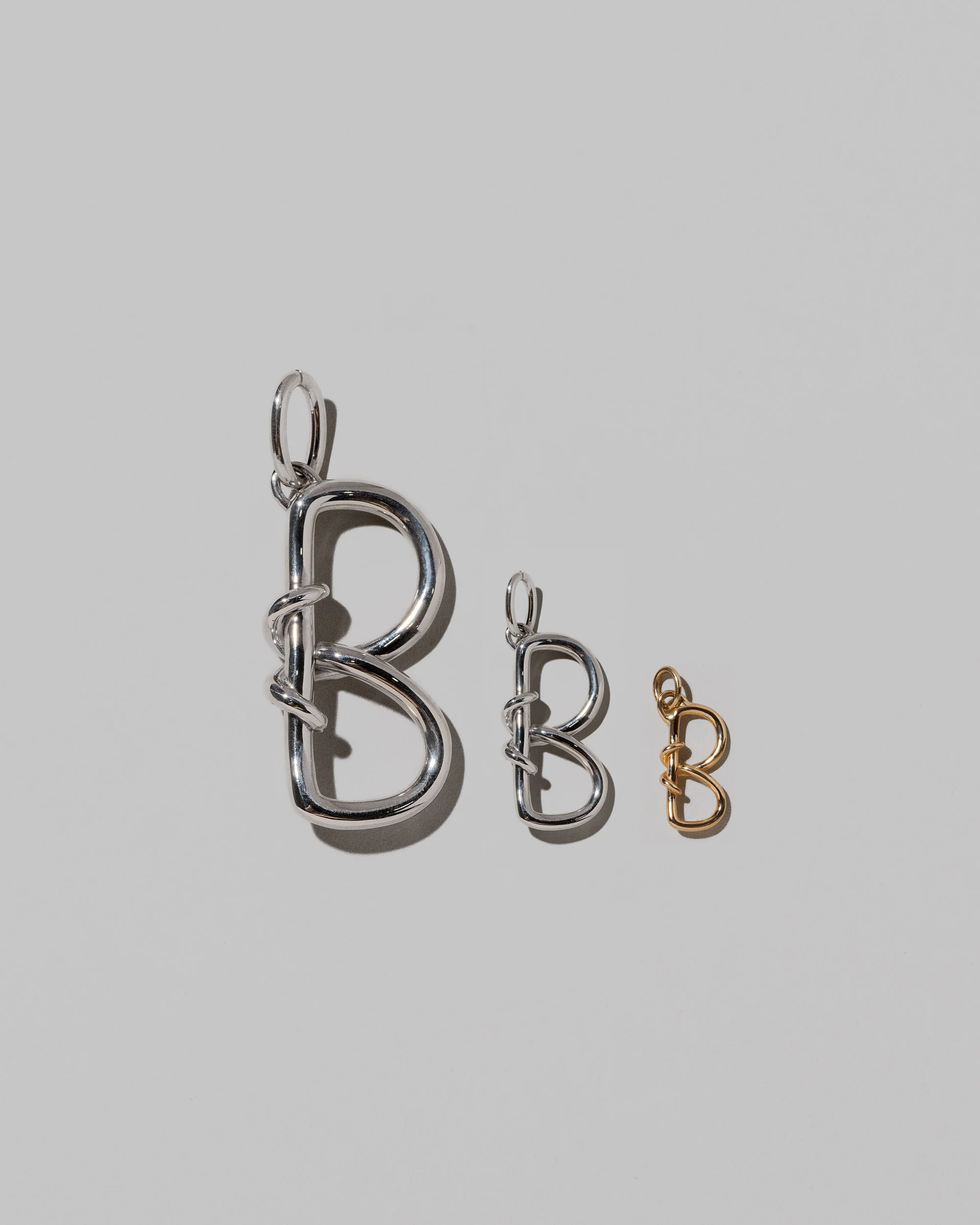 Mini Solid Gold Letter Charm - Image 7