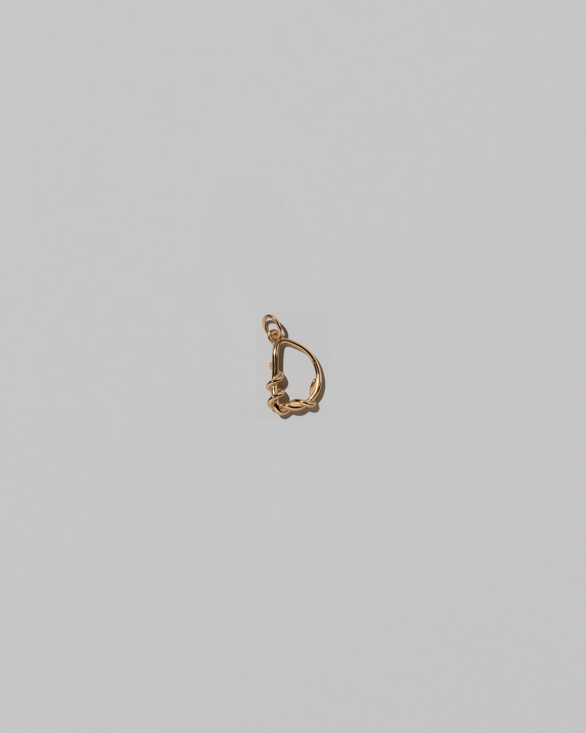 Mini Solid Gold Letter Charm - Image 8