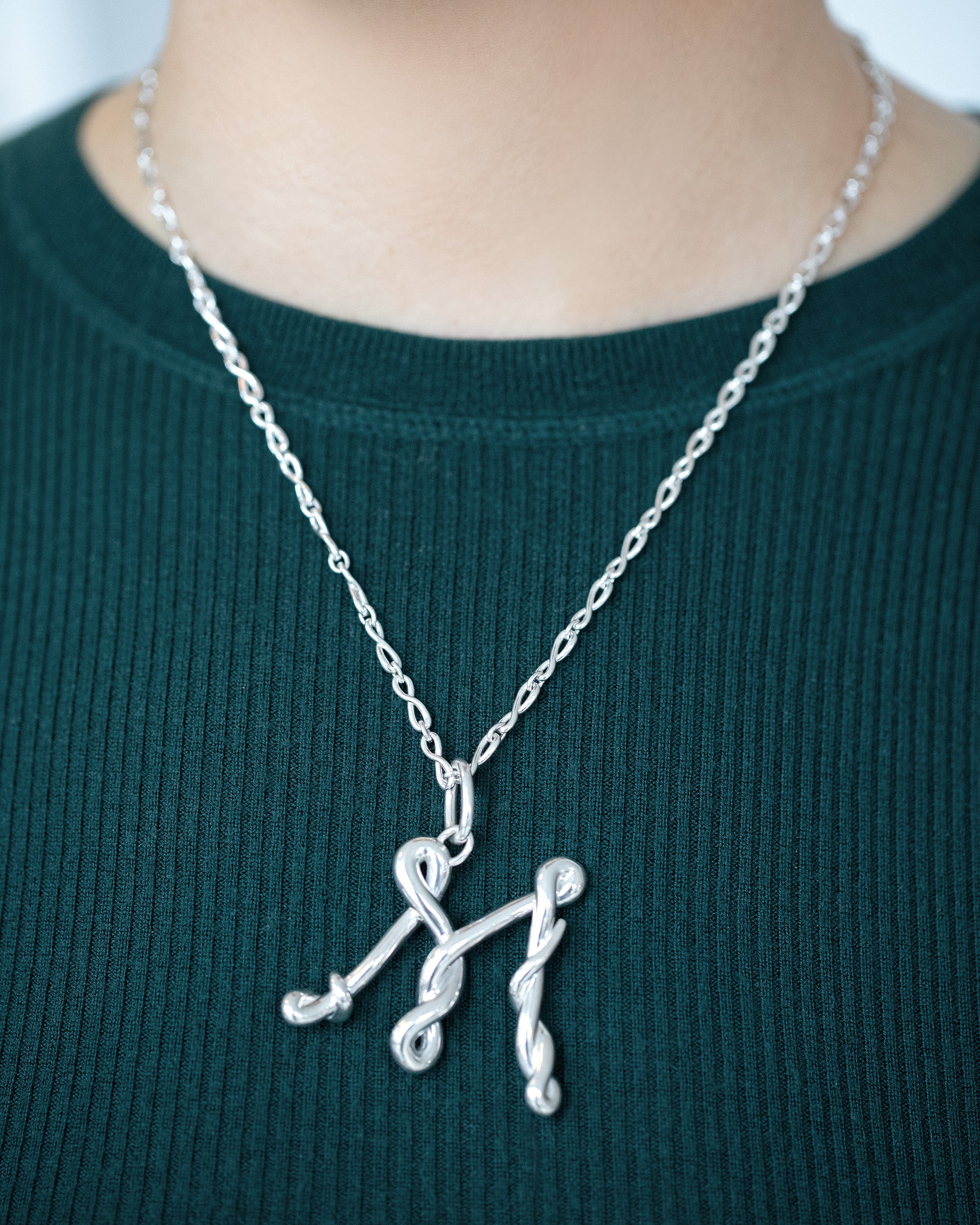 Large Sterling Silver Letter Charm - Image 31