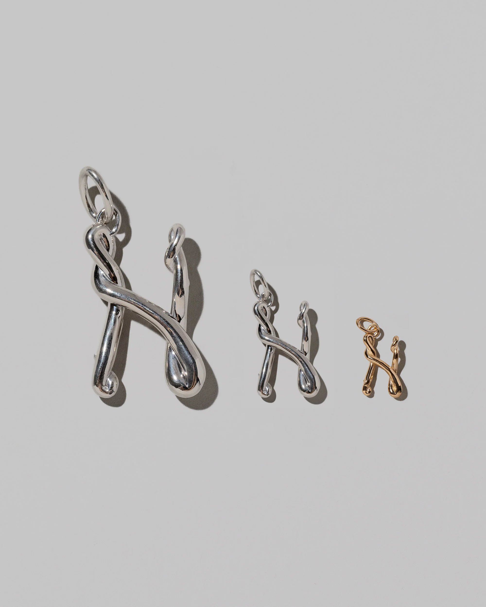 Large Sterling Silver Letter Charm - Image 34
