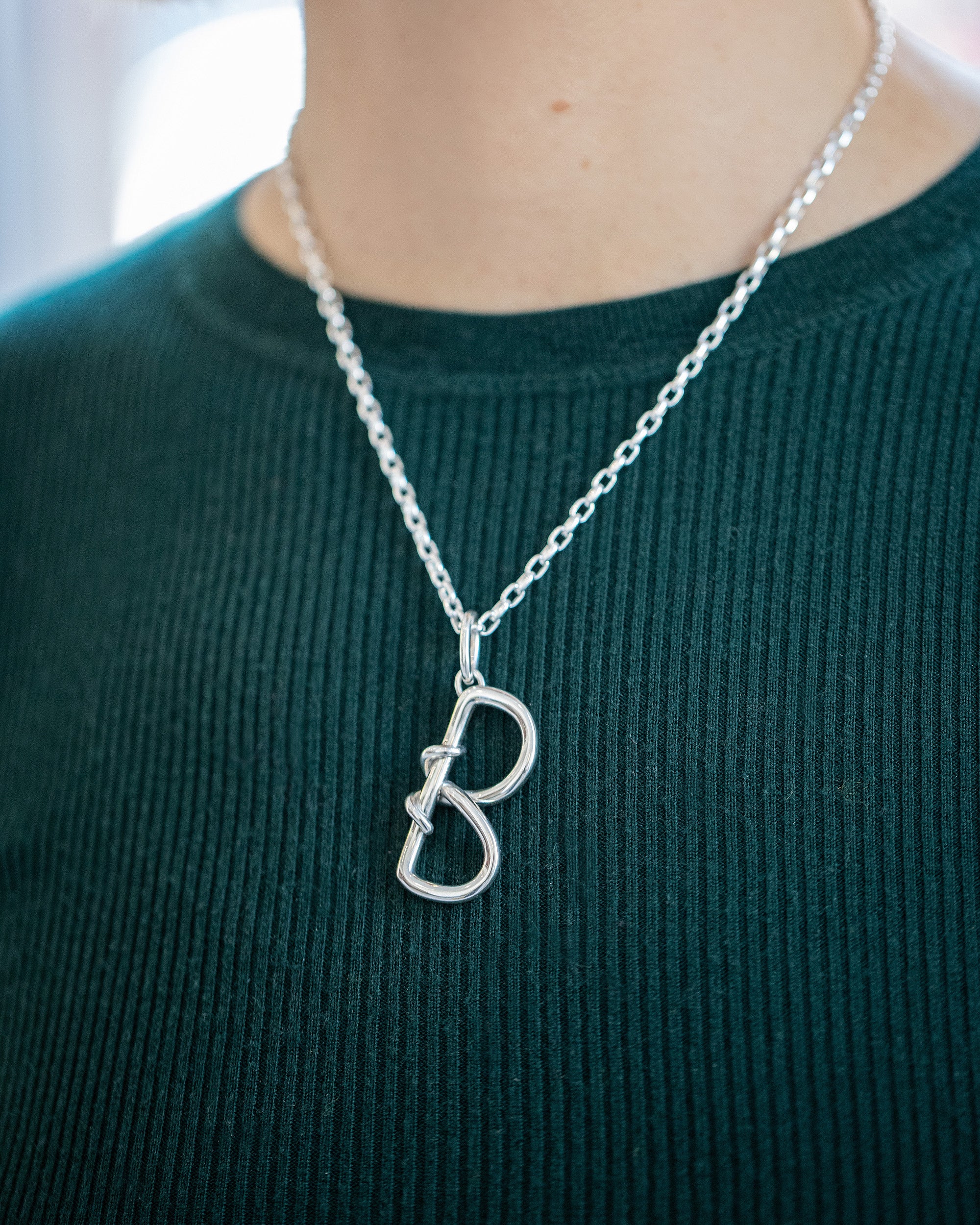 Large Sterling Silver Letter Charm - Image 6