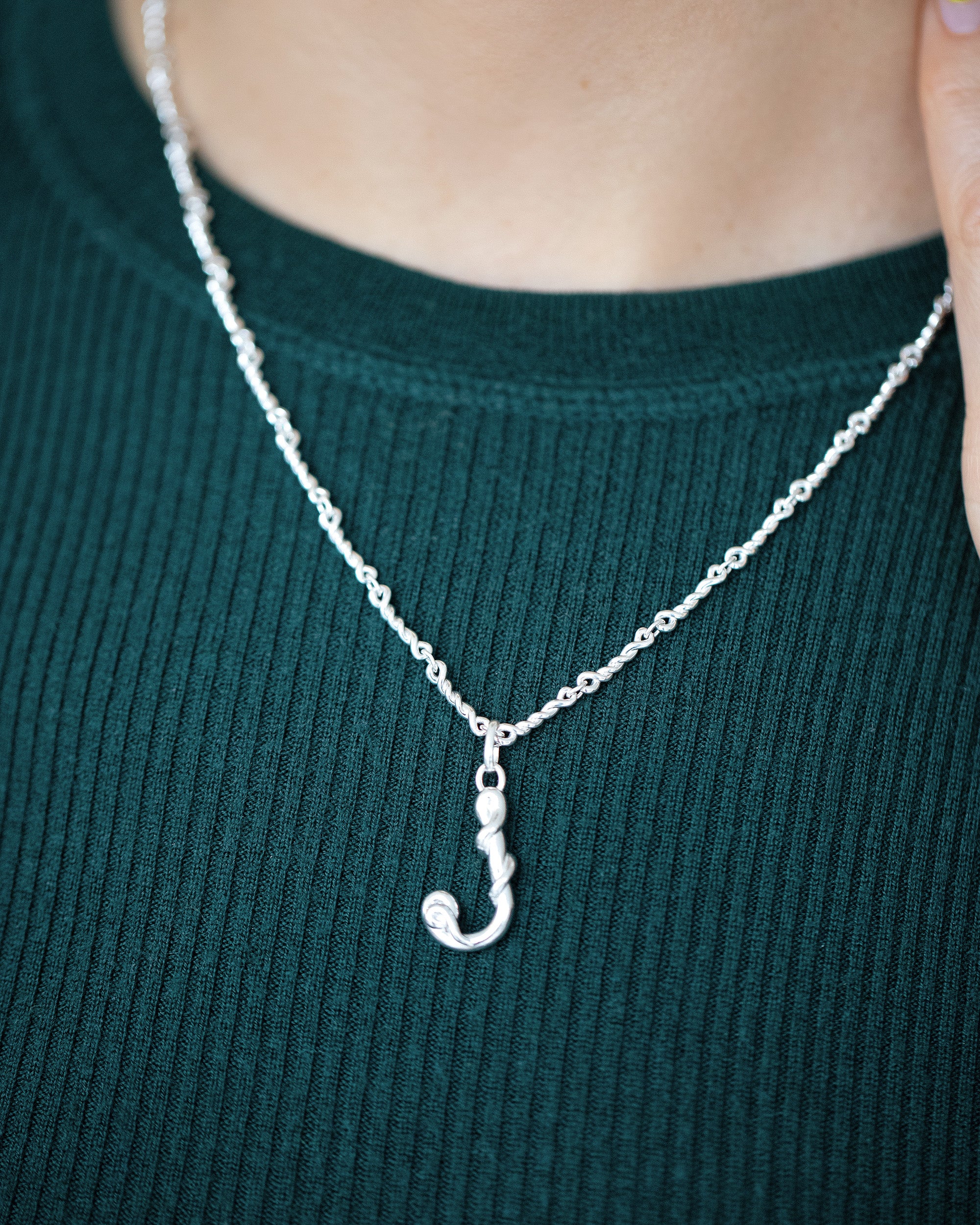 Medium Sterling Silver Letter Charm - Image 20