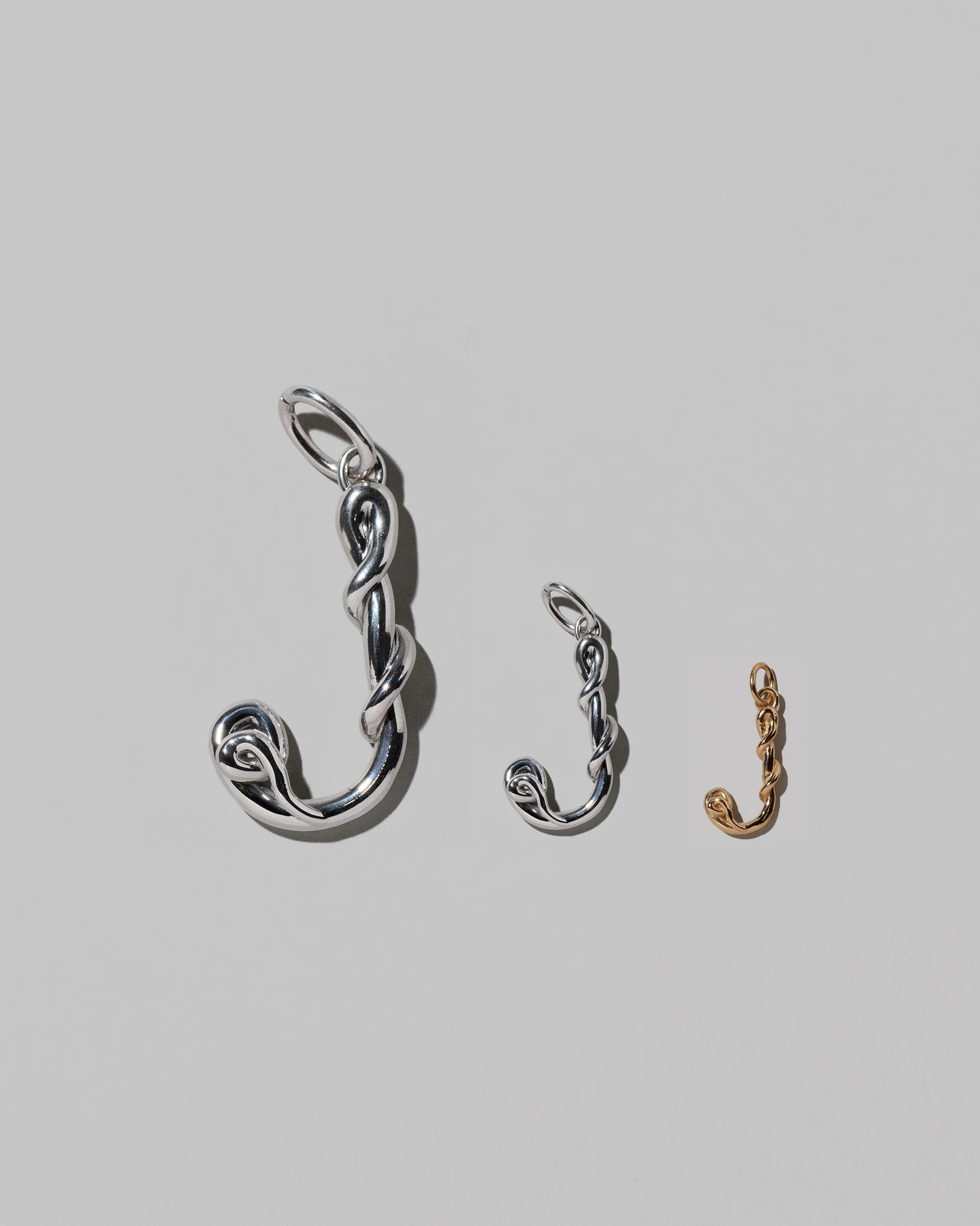 Medium Sterling Silver Letter Charm - Image 22
