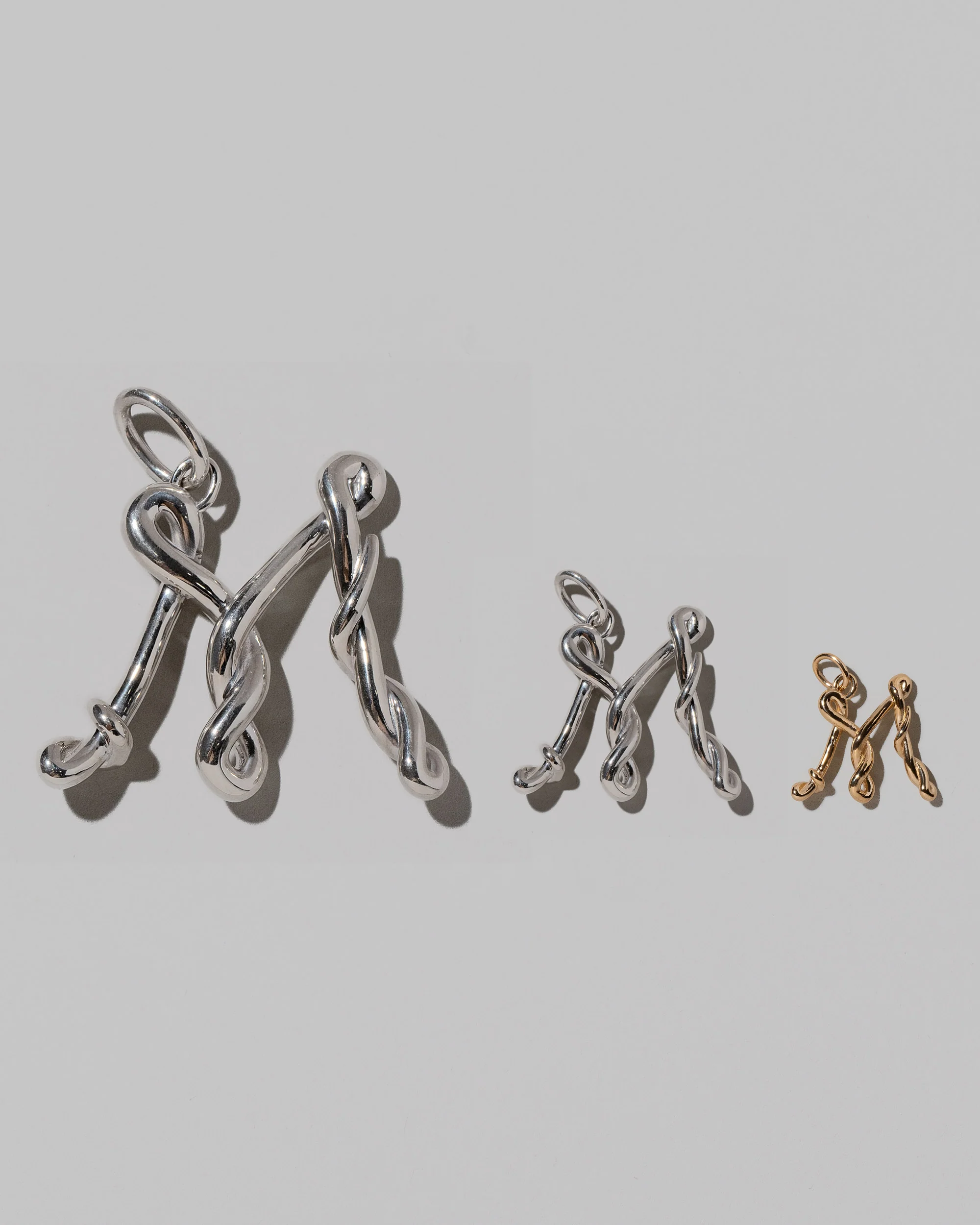 Medium Sterling Silver Letter Charm - Image 28