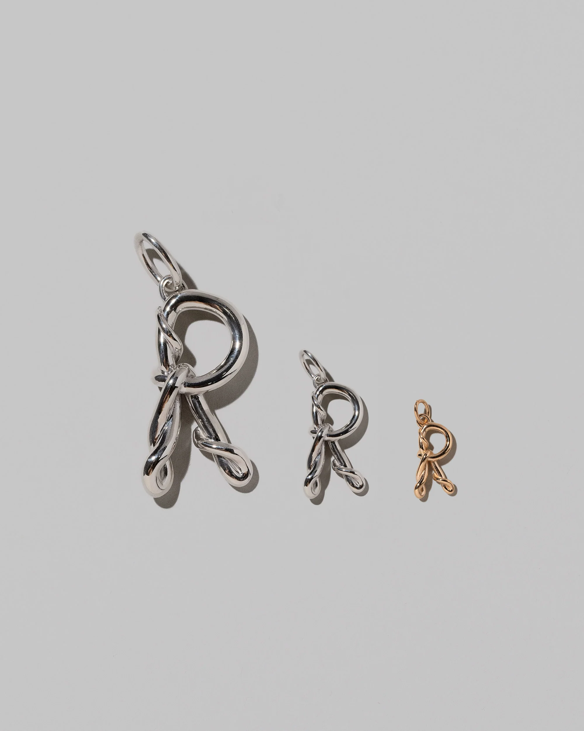Medium Sterling Silver Letter Charm - Image 38