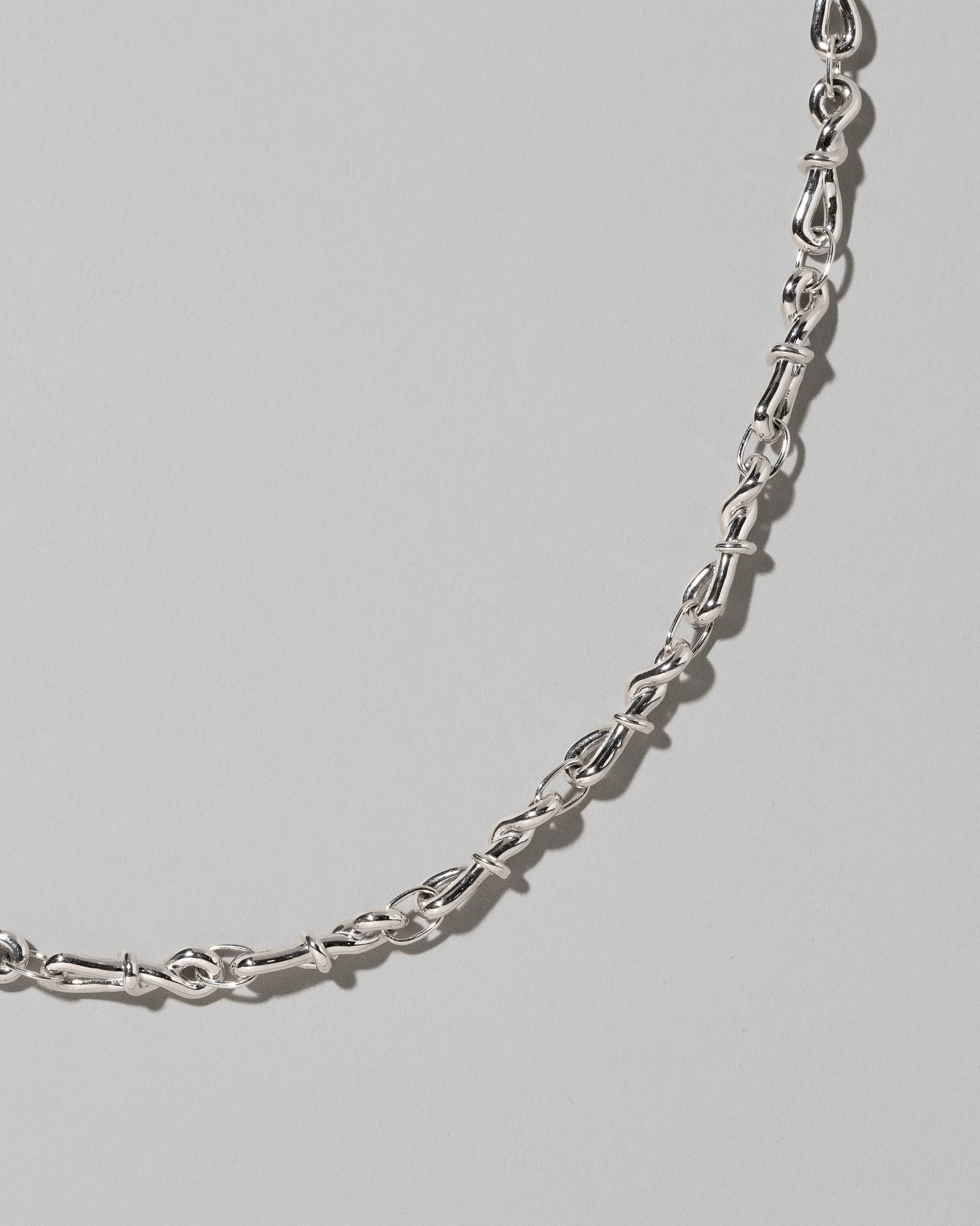 Sterling Silver Torsional Chain Necklace - Image 2