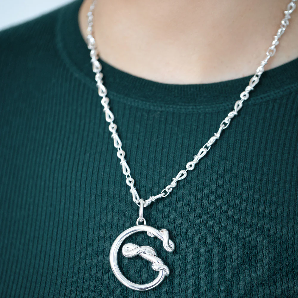 Sterling Silver Torsional Chain Necklace - Image 4