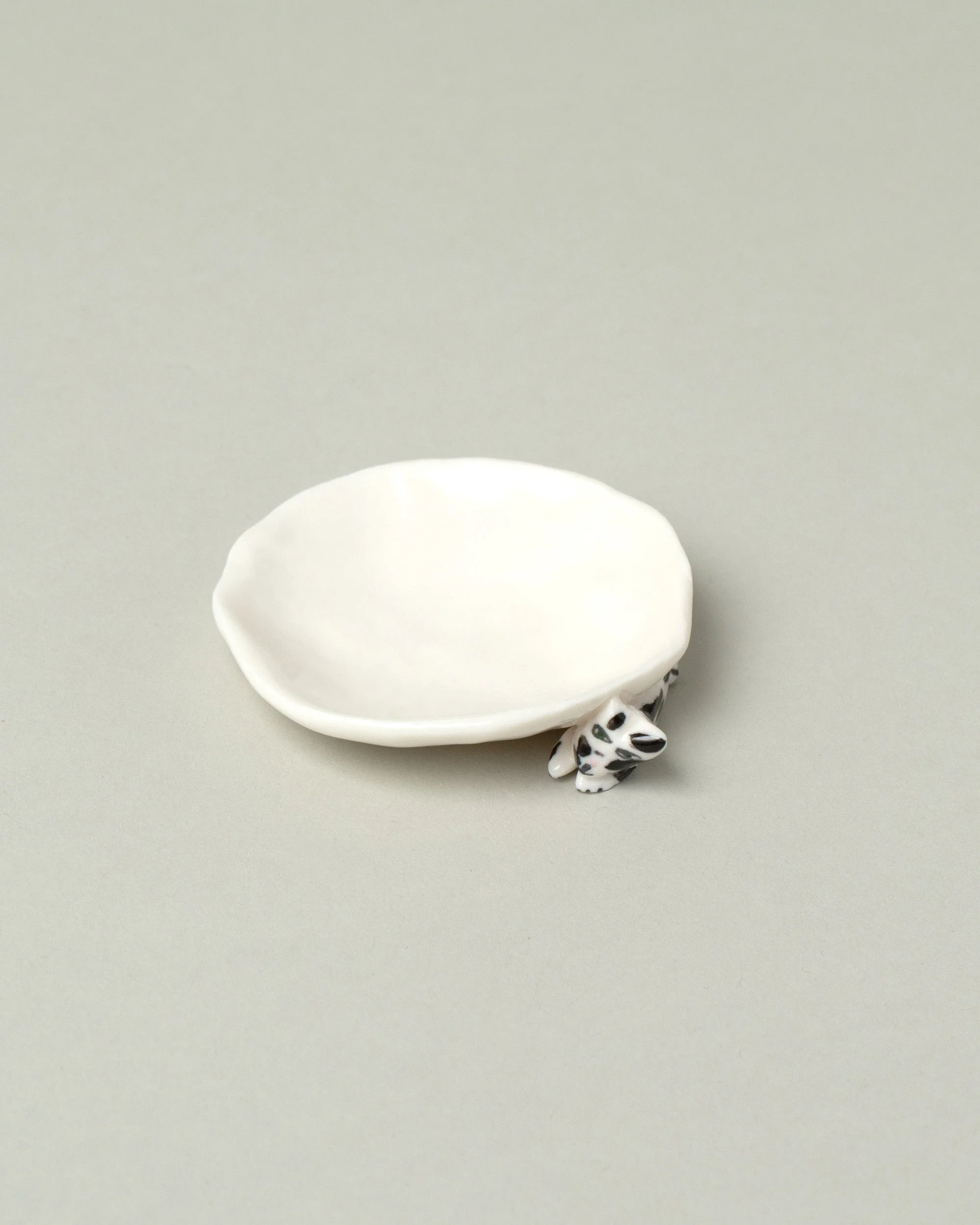 Black Spots Mini Cat Dish - Image 3