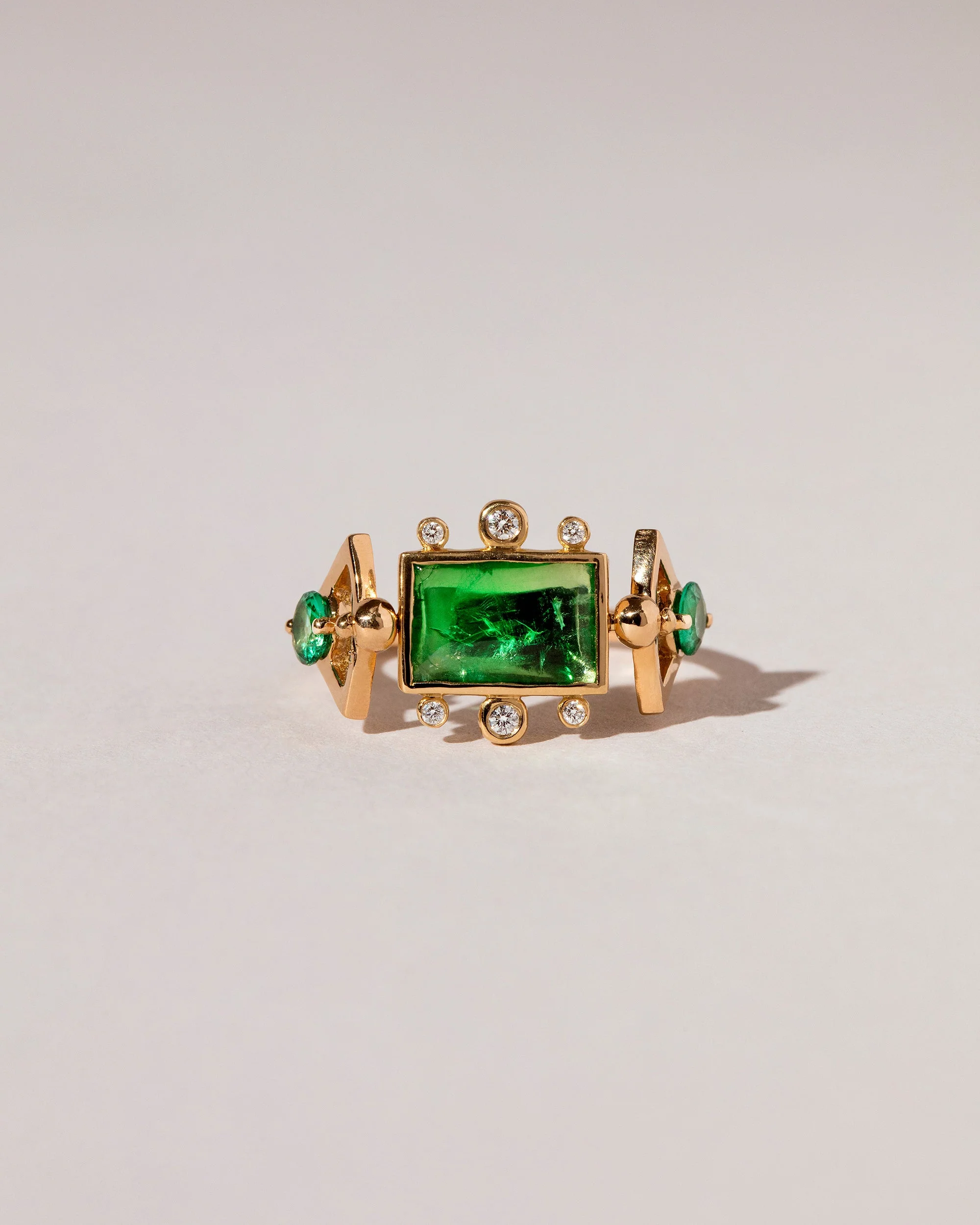 Emerald Lotus Ring - Image 2