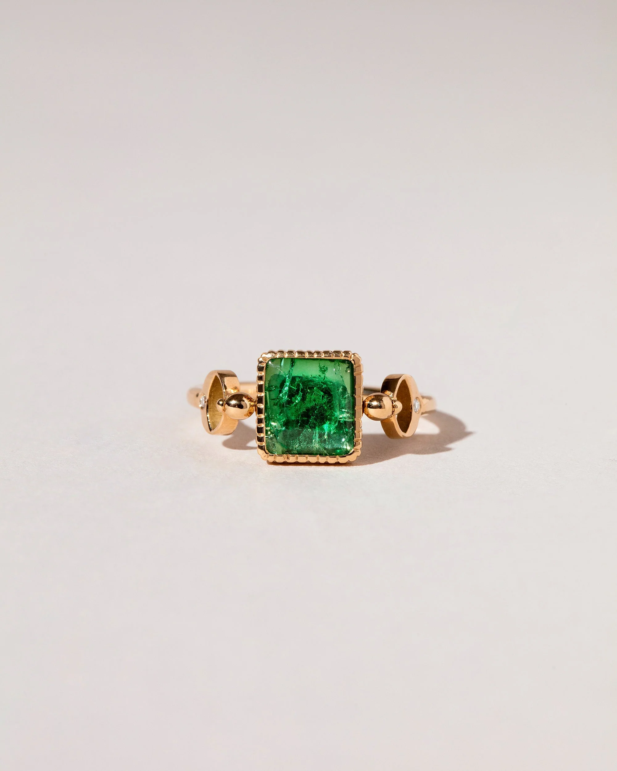 Emerald Moon Ring