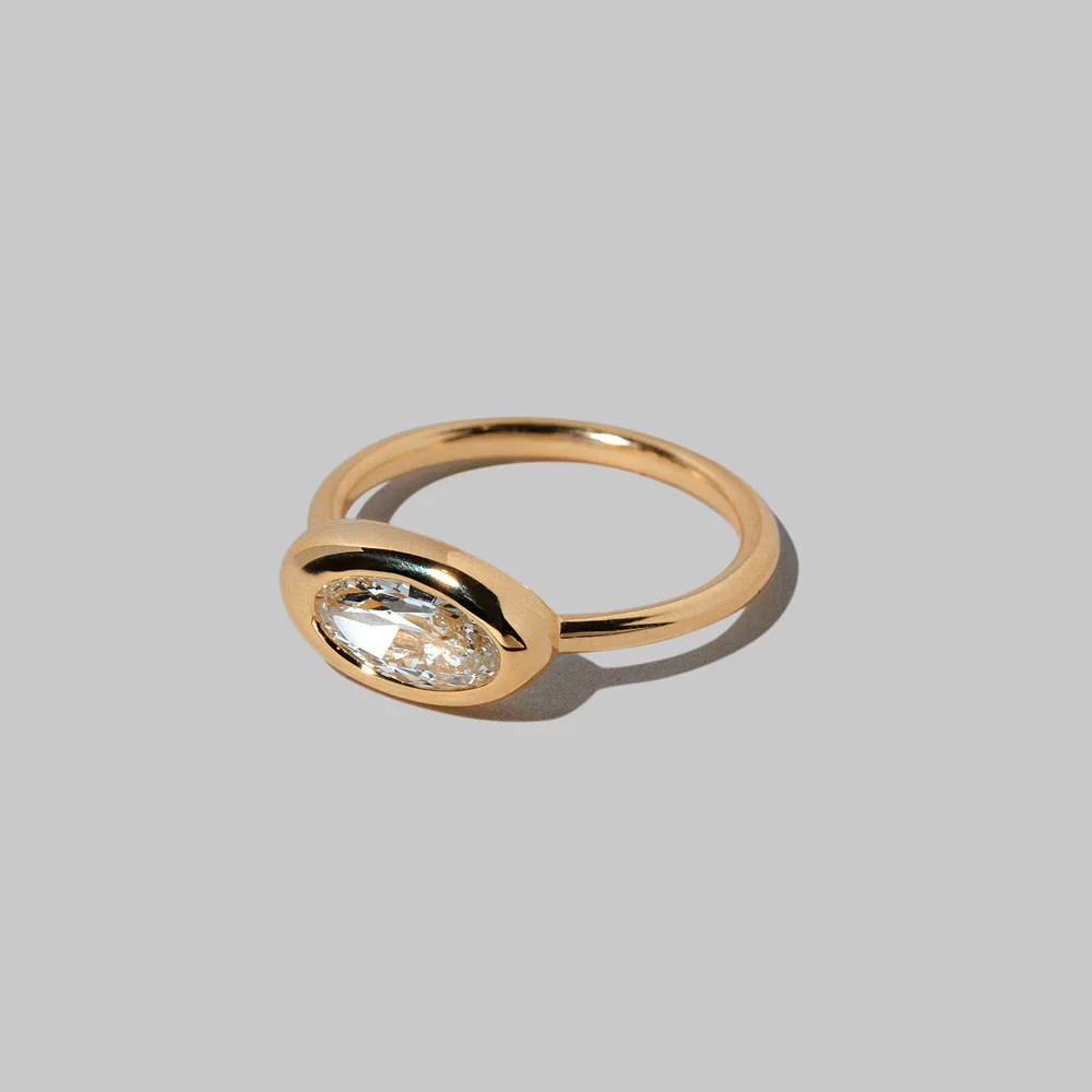 Equalize Ring - Moval White Diamond - Image 5