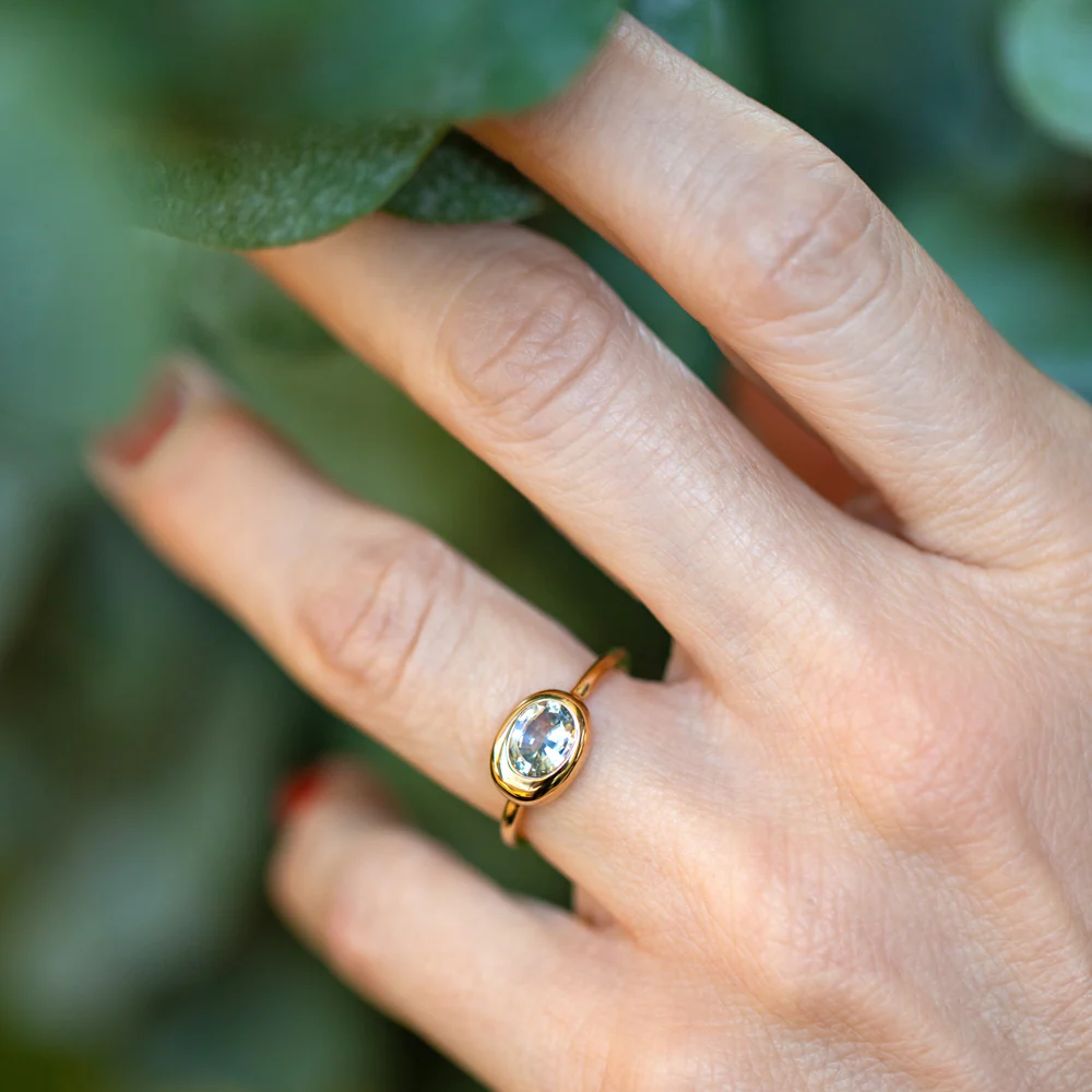 Equalize Ring - Oval Sapphire - Image 5