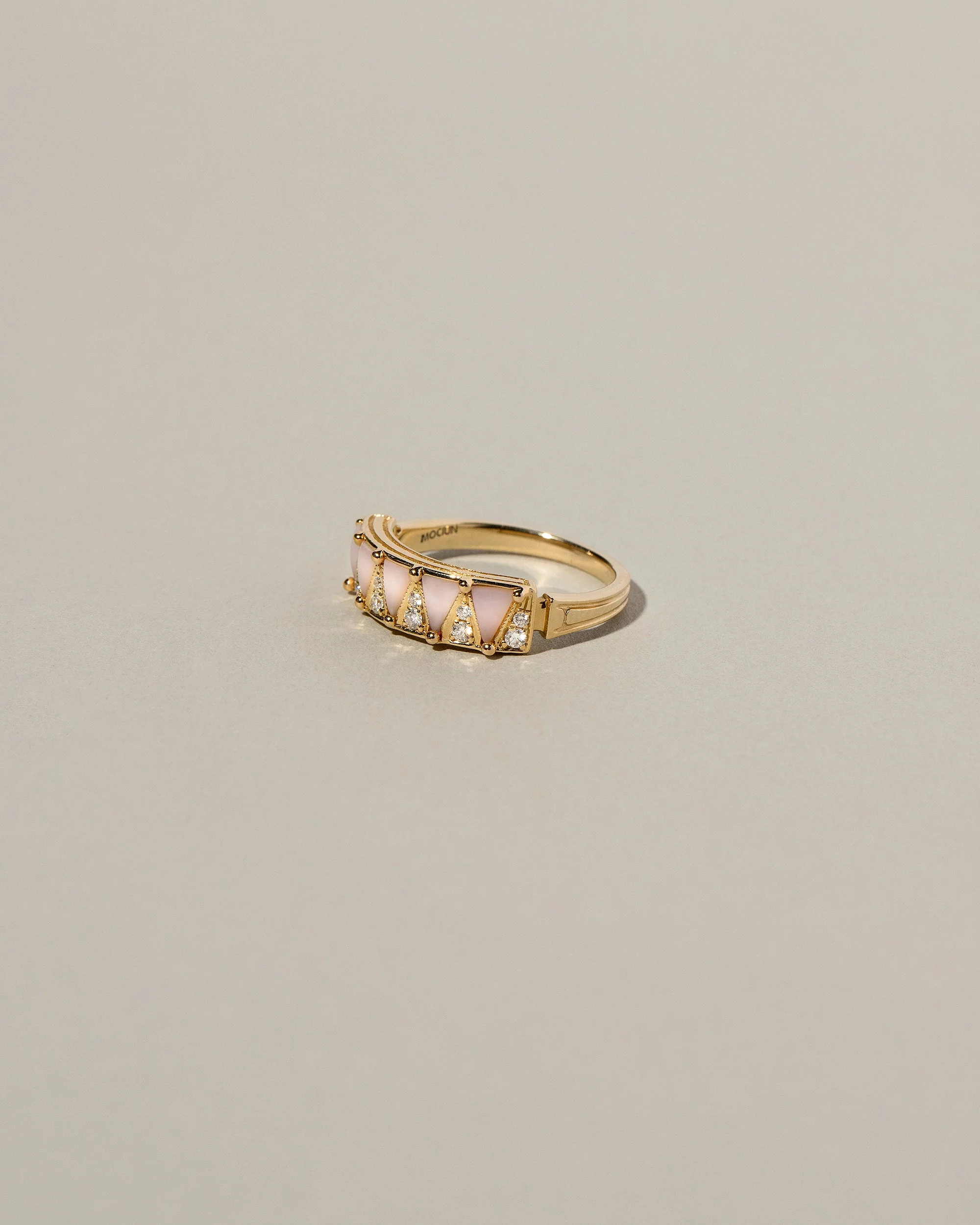 Five Triangle Ring - Pink Opal - Image 2