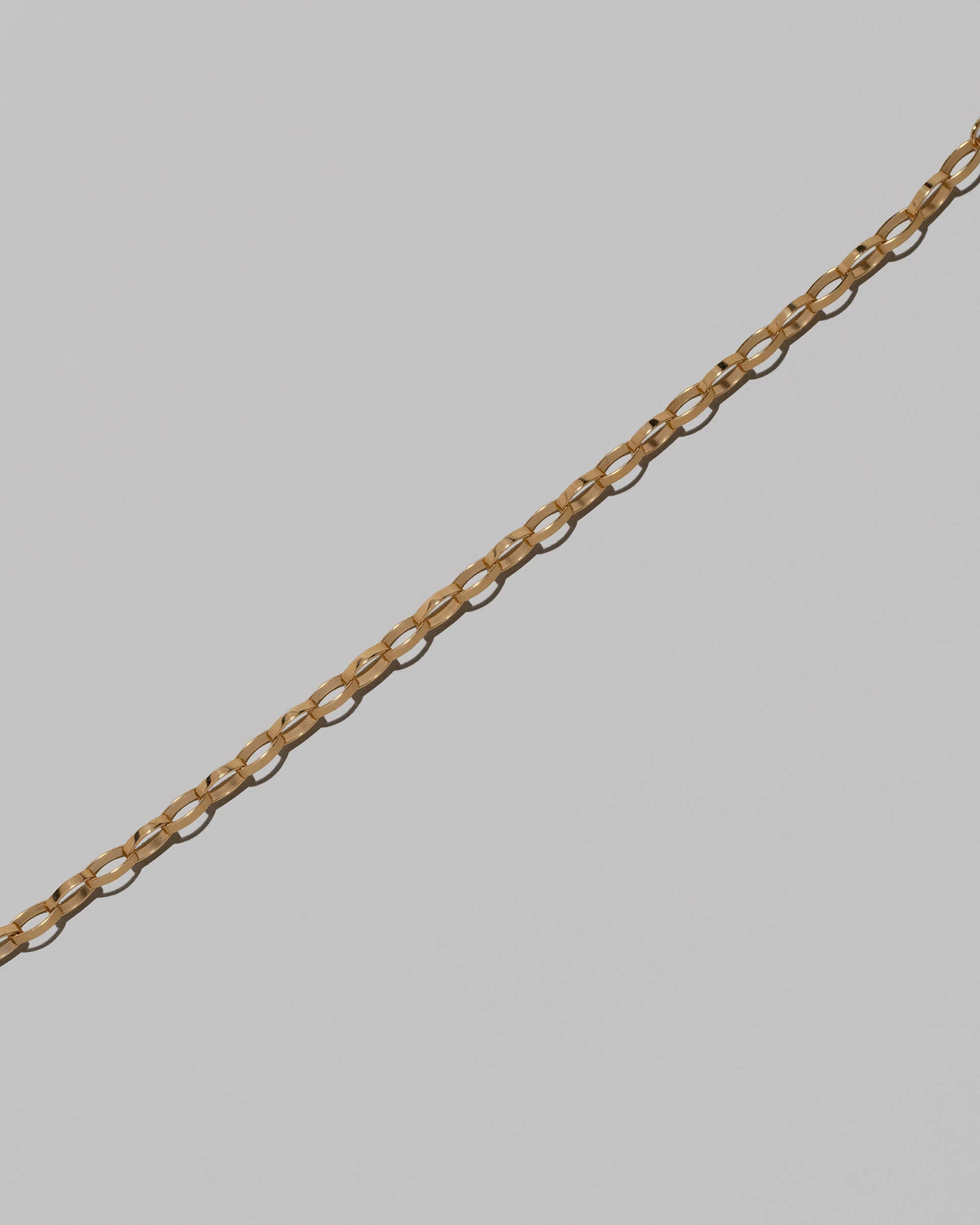 Flat Oval Link Chain Necklace - Image 2
