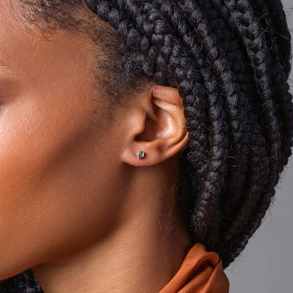 Geo Sapphire Single Stud Earring Single - Image 5