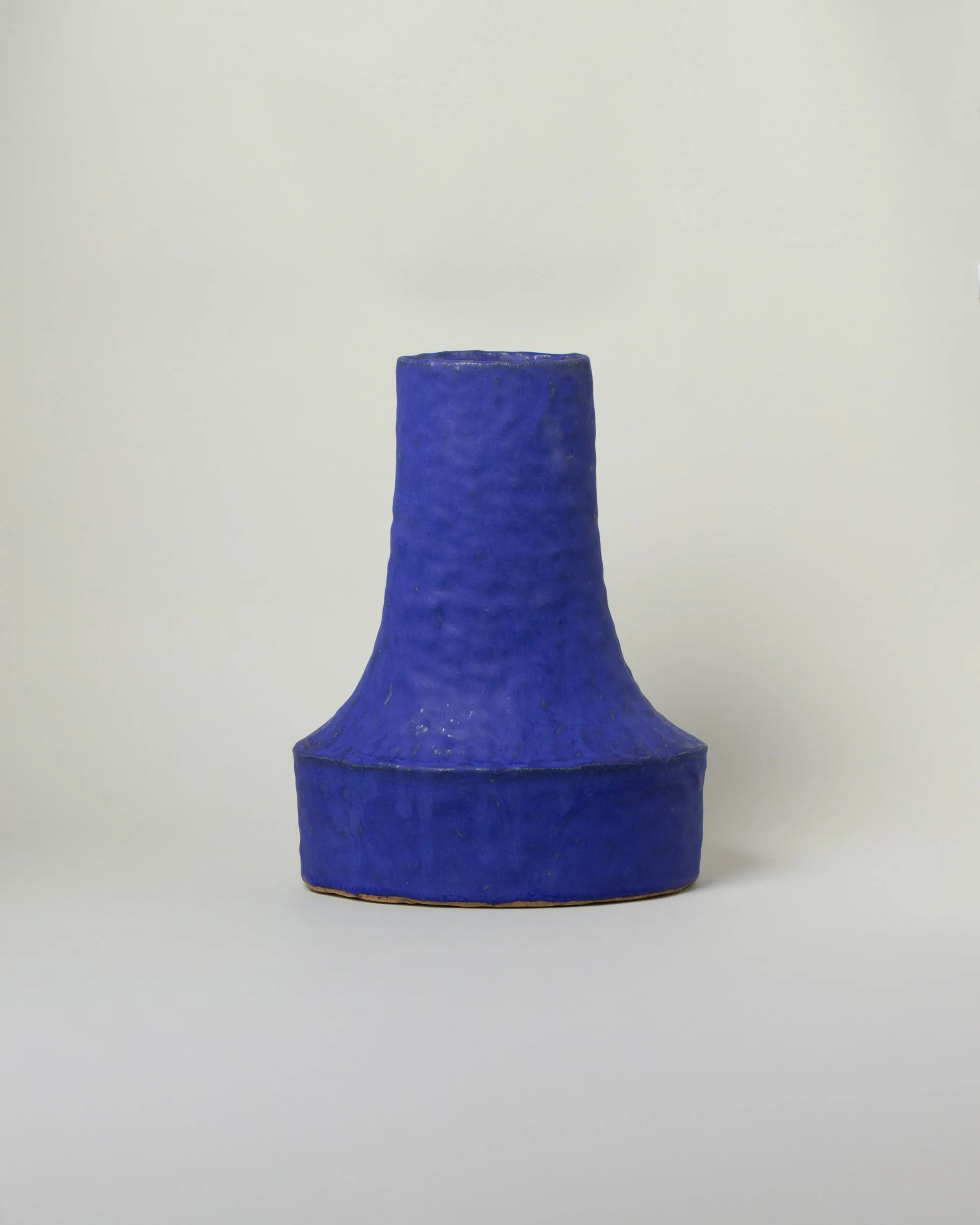 Cobalt Blue Oval Swoop Vessel