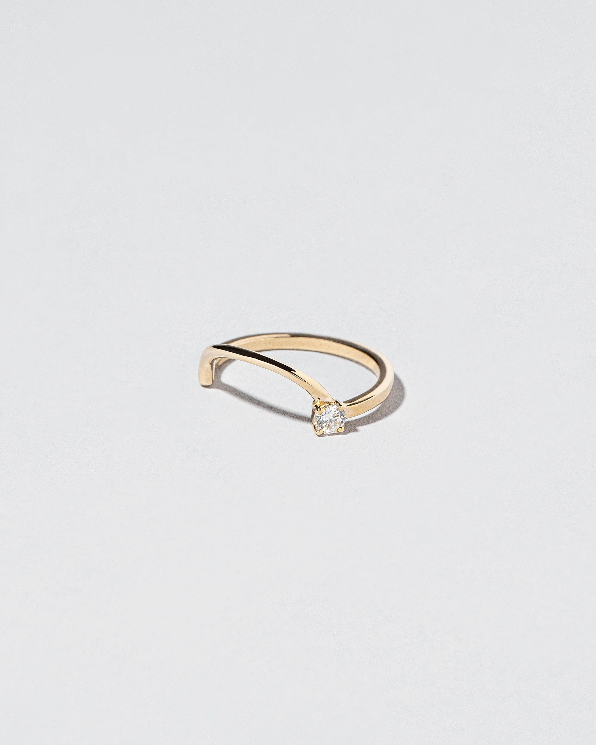 Half Hoop Band - Single Stone - Image 3