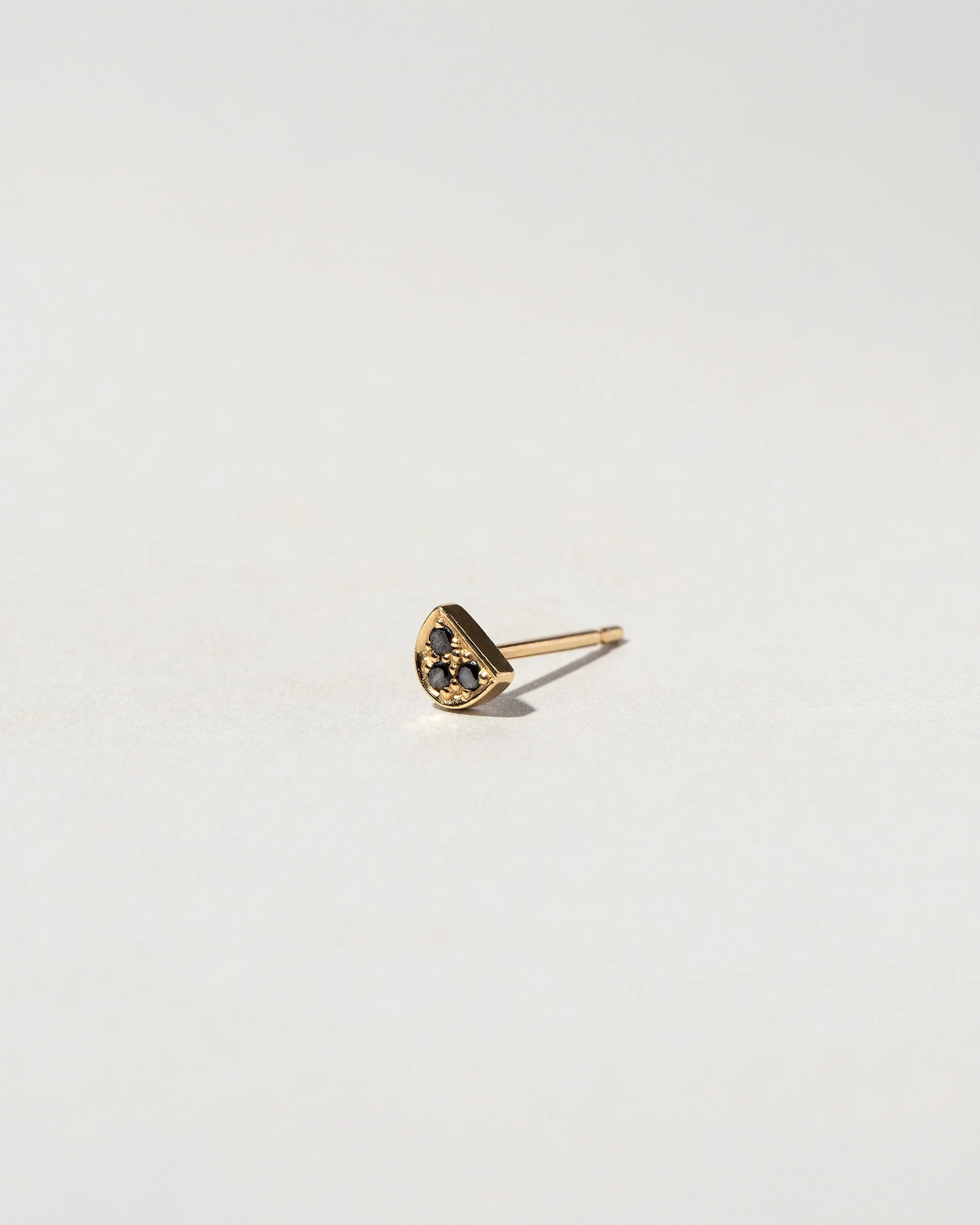 Half Moon Stud Earring Single