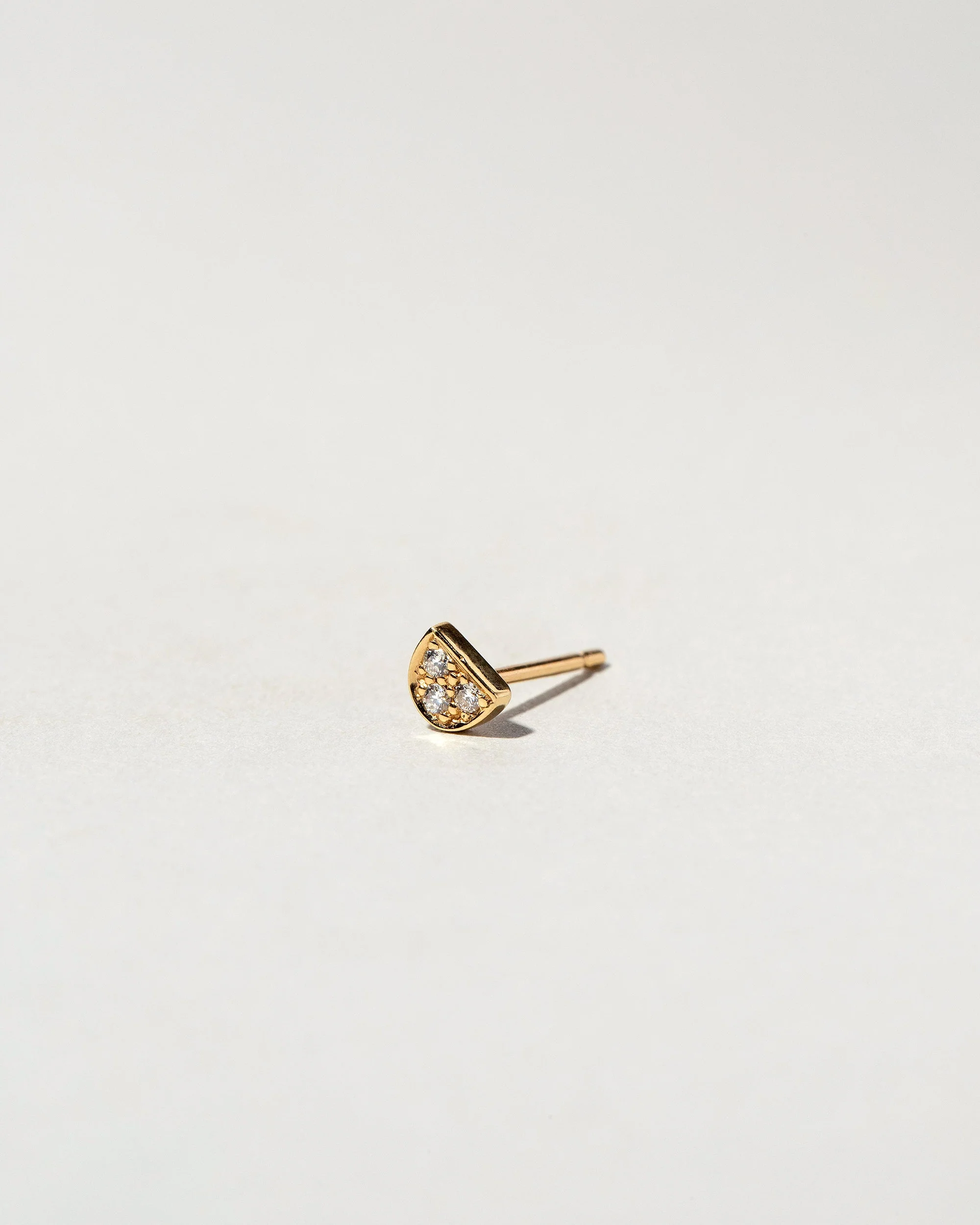 Half Moon Stud Earring Single - Image 5