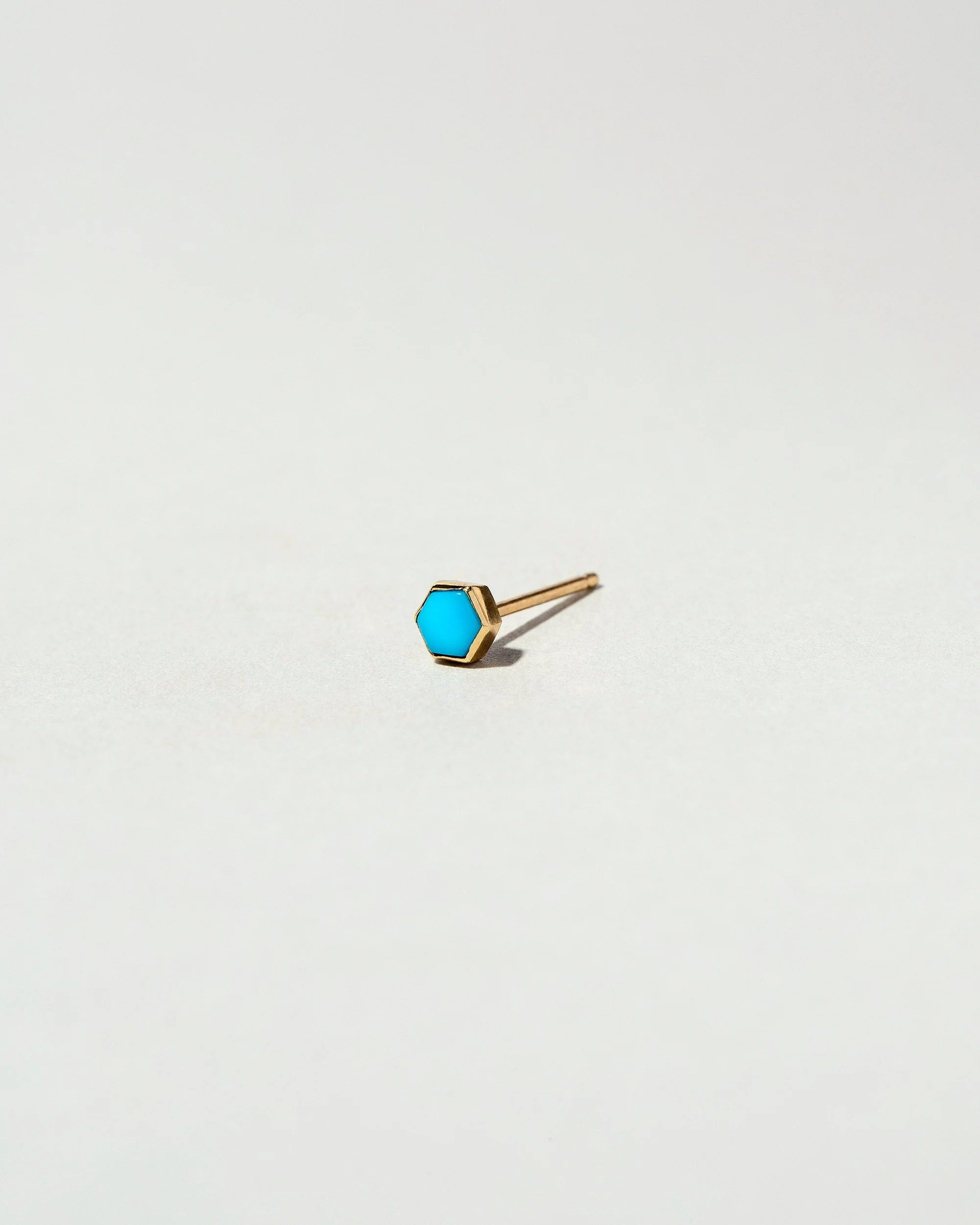 Hexagon Stud Earring Single - Image 2