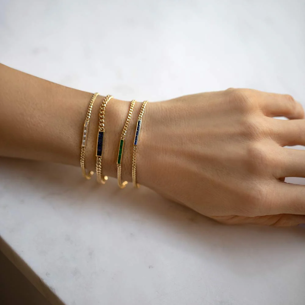 Identity Chain Bracelet - 2.4mm Diamond - Image 3