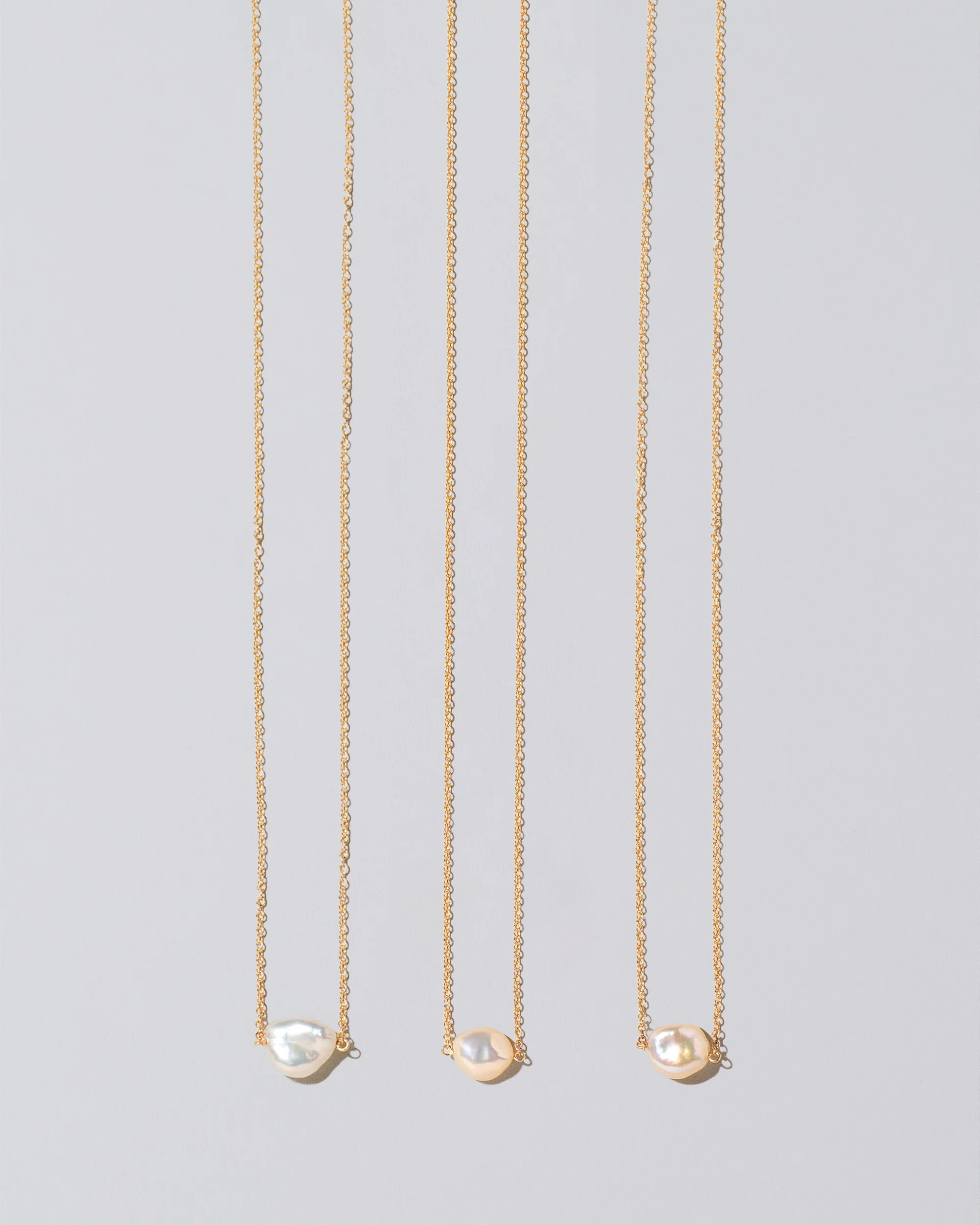 Lagniappe Pearl Necklace - White - Image 2