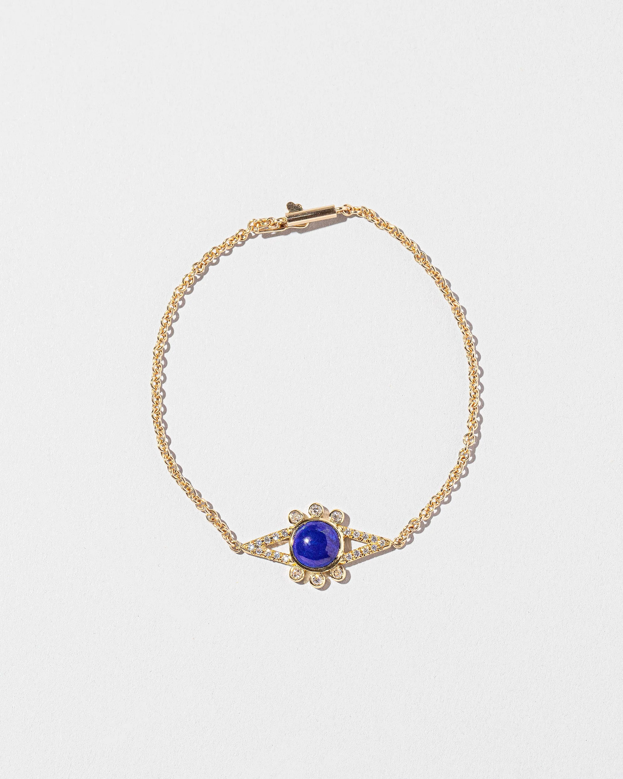 Lapis & Diamond Eye Bracelet