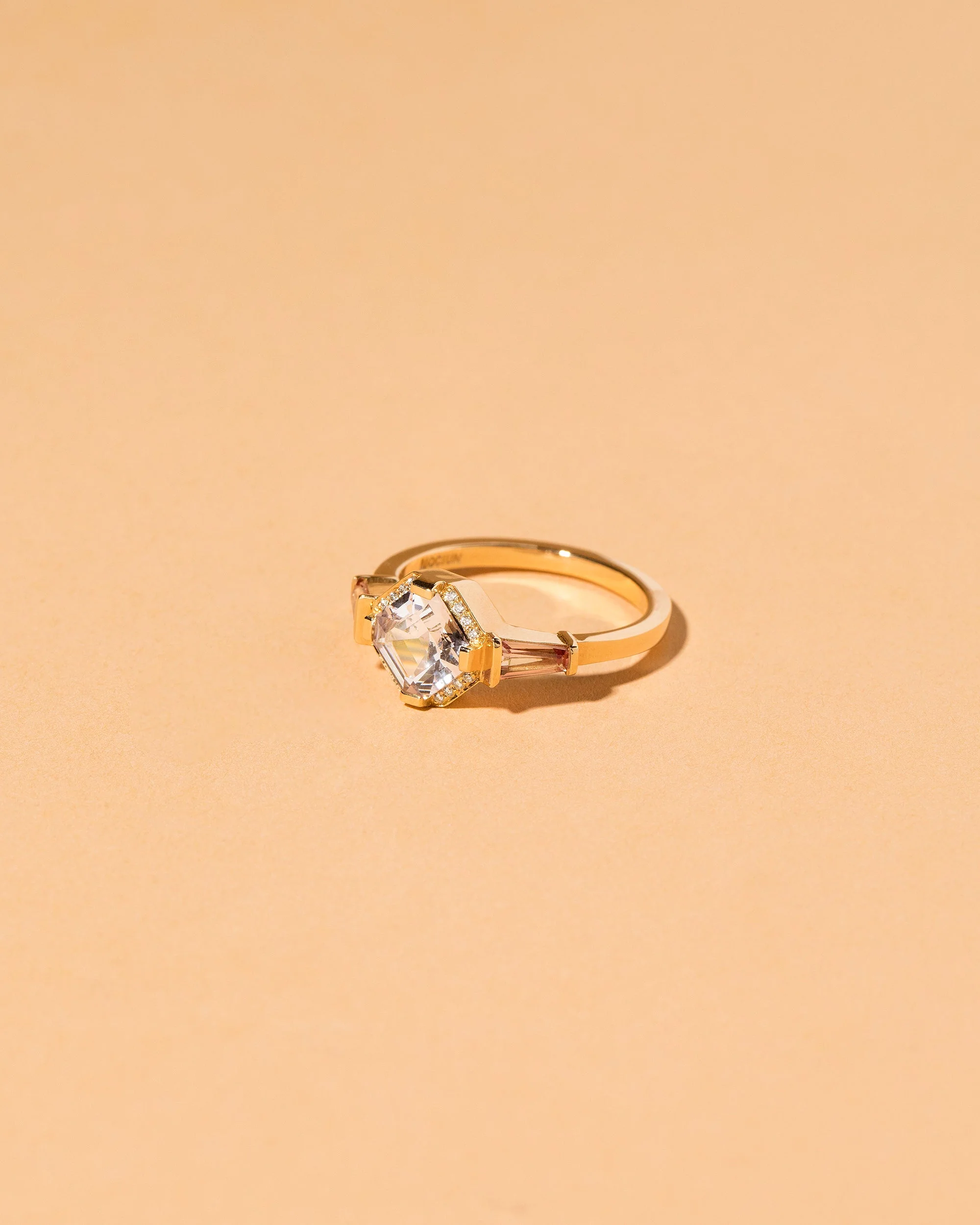 Lavender Spinel with Diamond Pavé Ring - Image 2