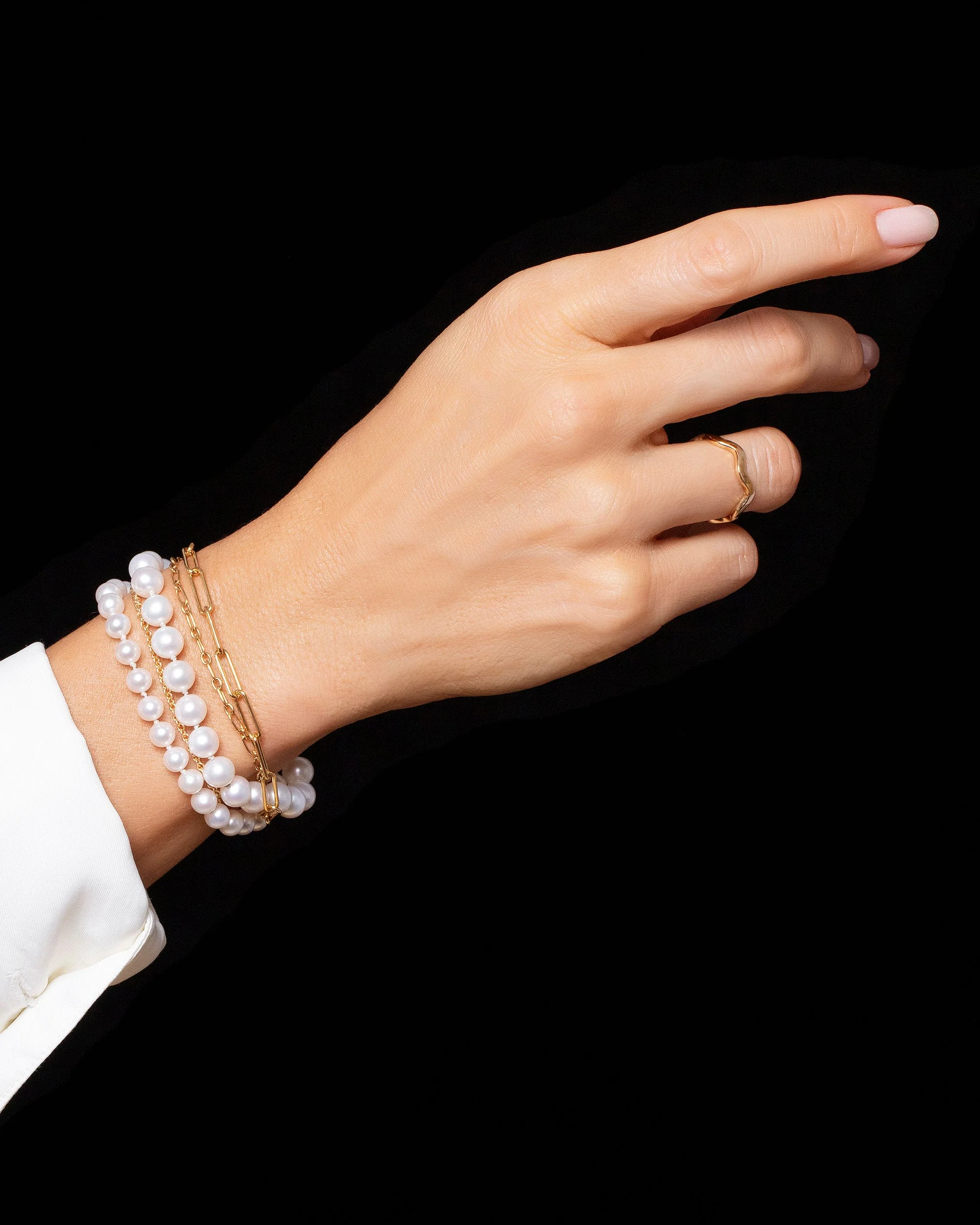 Layered Pearl Bracelet - Image 2