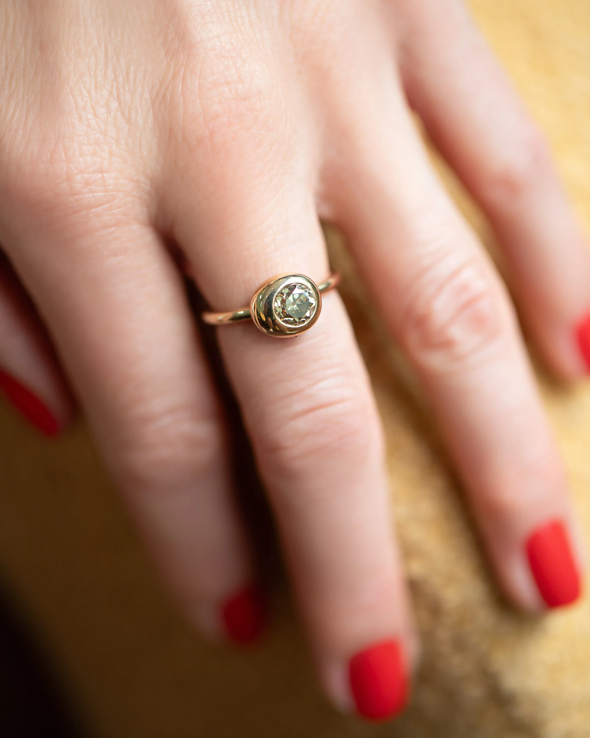 Grand Level Ring - Champagne Diamond - Image 4