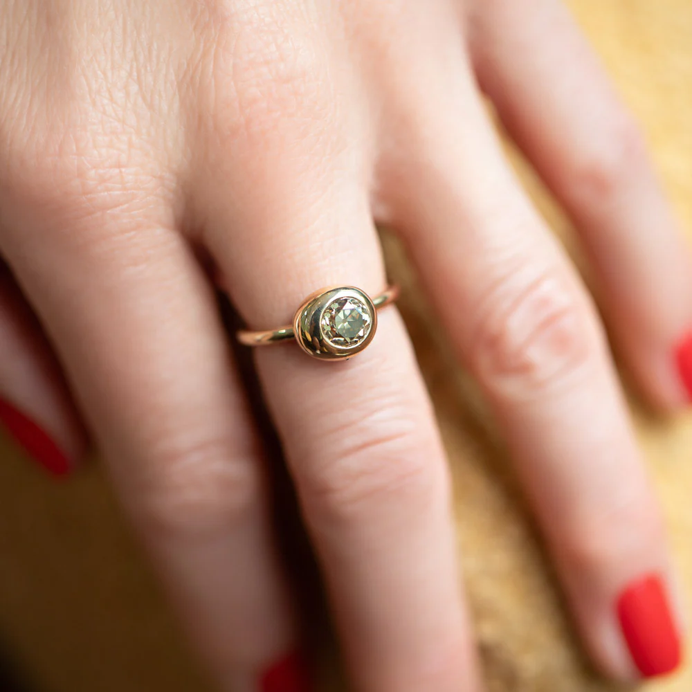 Grand Level Ring - Champagne Diamond - Image 5
