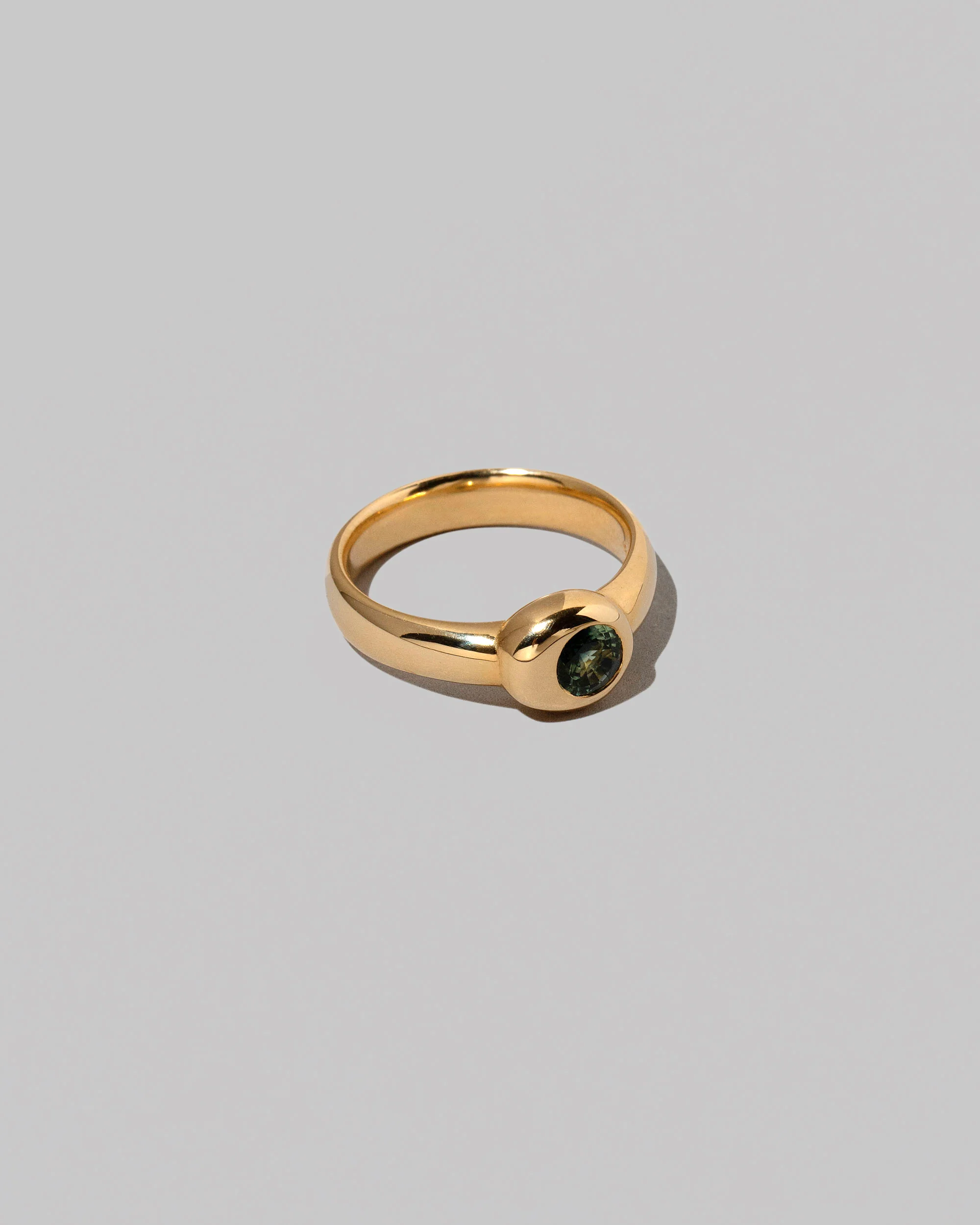 Level Ring - Green Sapphire - Image 2