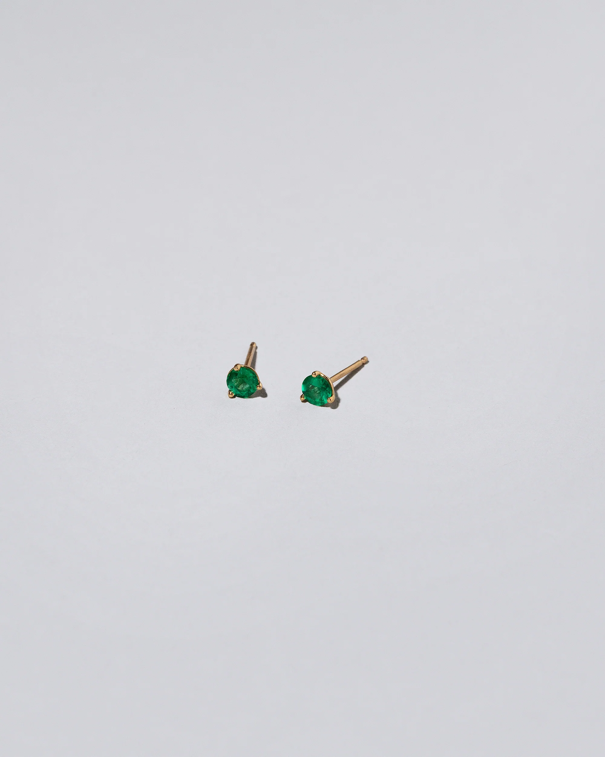 Martini Stud Earrings - Emerald