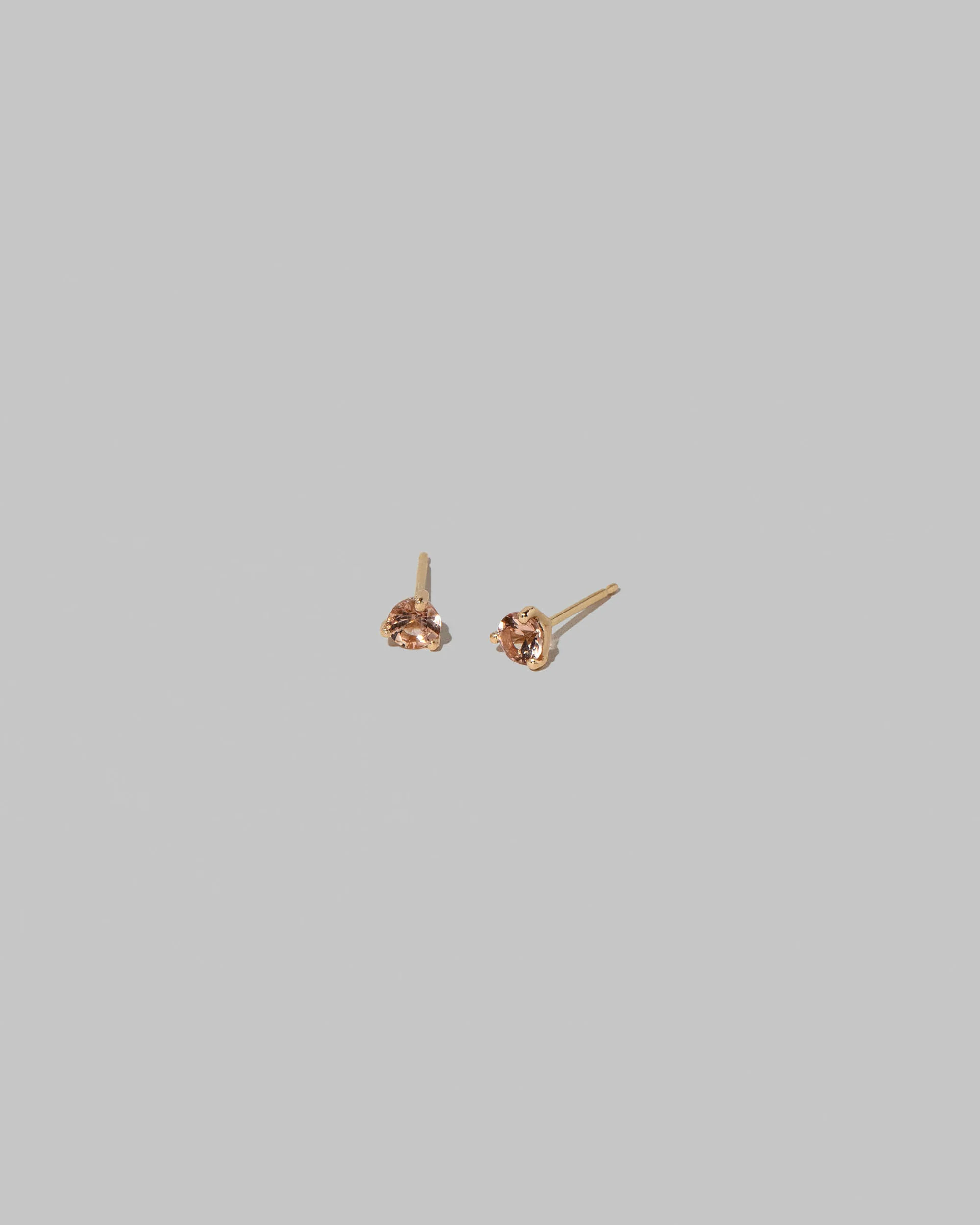 Martini Stud Earrings - Peach Topaz