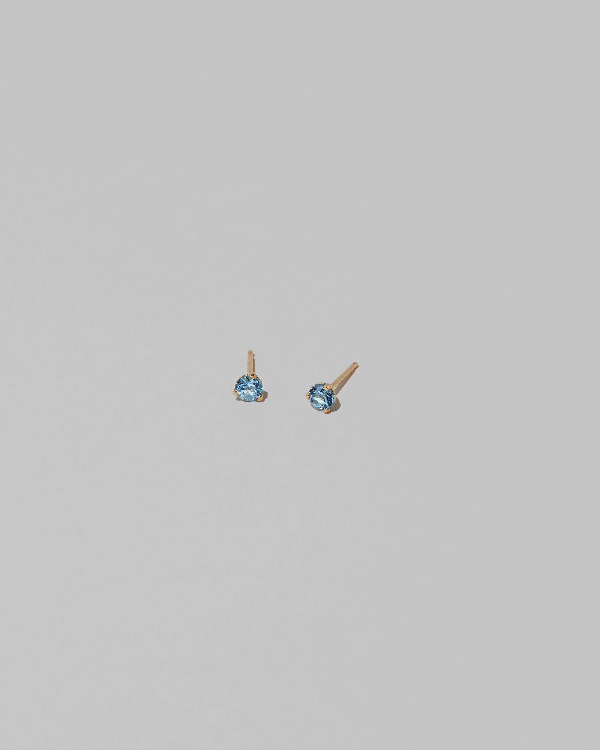 Martini Stud Earrings - Petite Blue Topaz