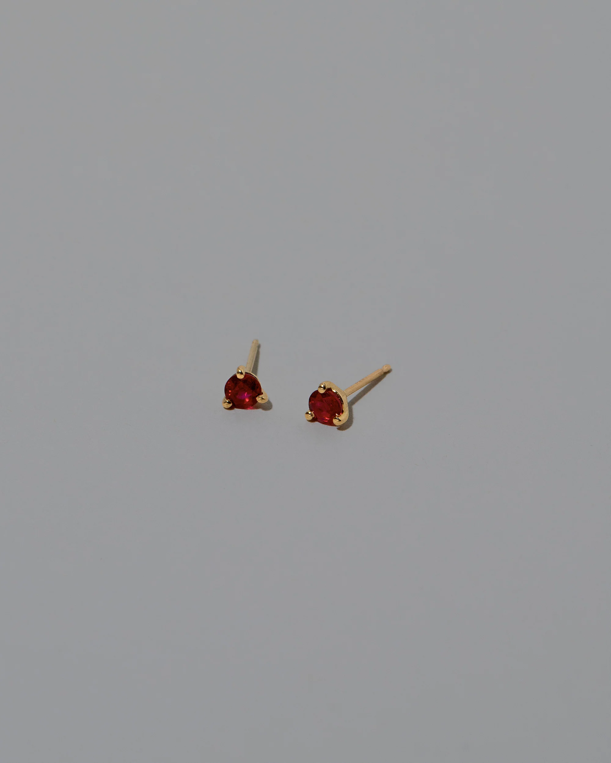 Martini Stud Earrings - Ruby