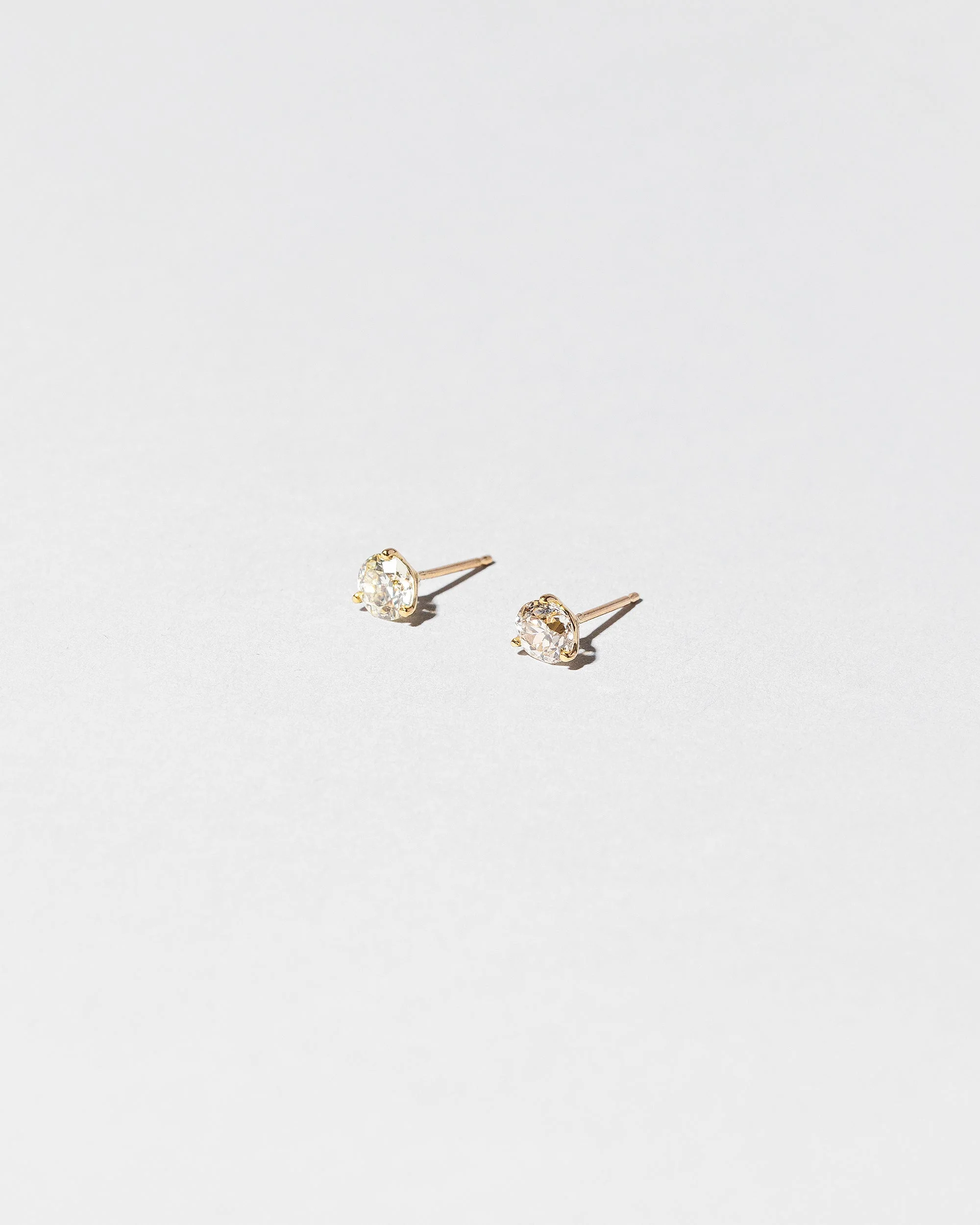 Martini Stud Earrings - White Diamond - Image 5