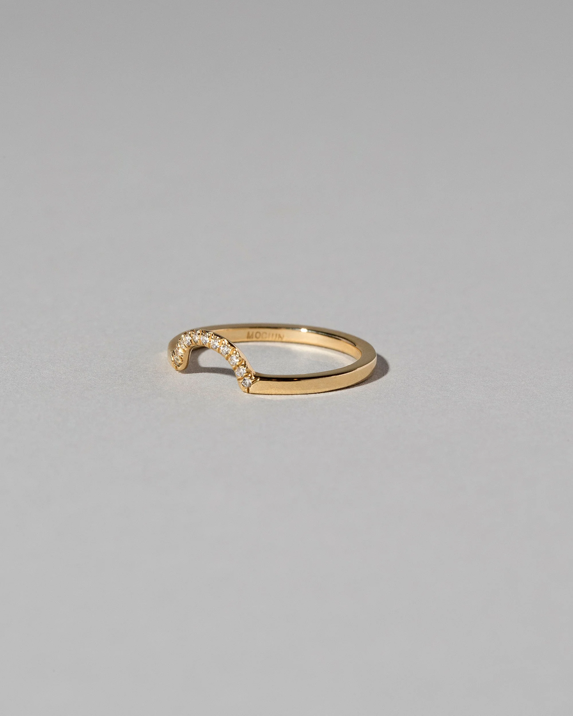 Mini Half Hoop Band - Pavé - Image 2